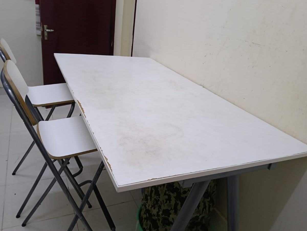 IKEA Manual Adjustable Height Table, White - Image 2