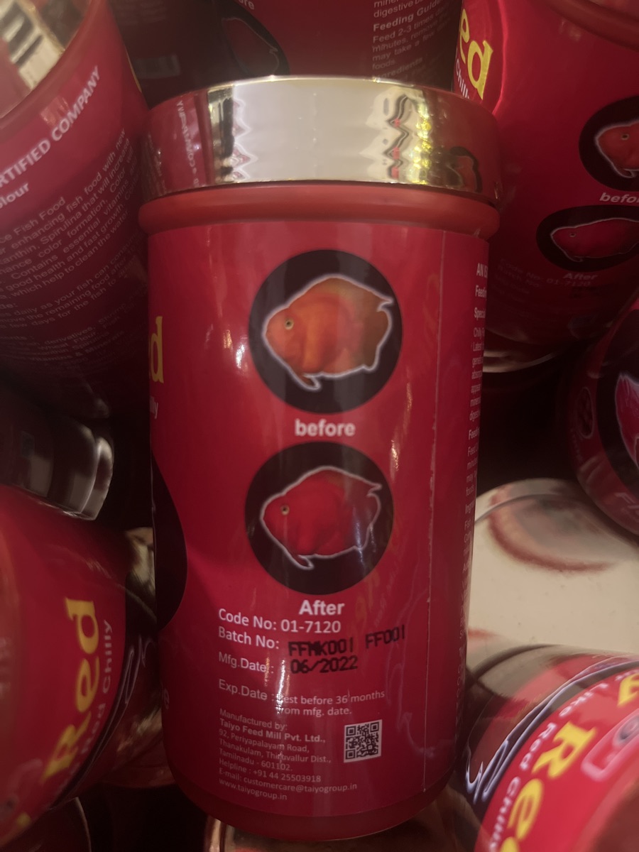 TAIYO fish food ( chilly red ) - Image 1