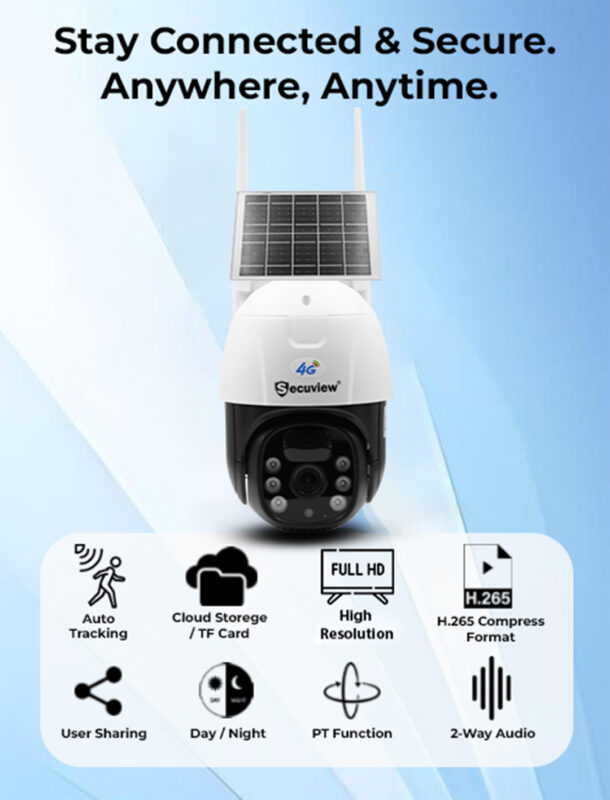Secuview Wireless IP Solar-Powered CCTV Camera - Image 2