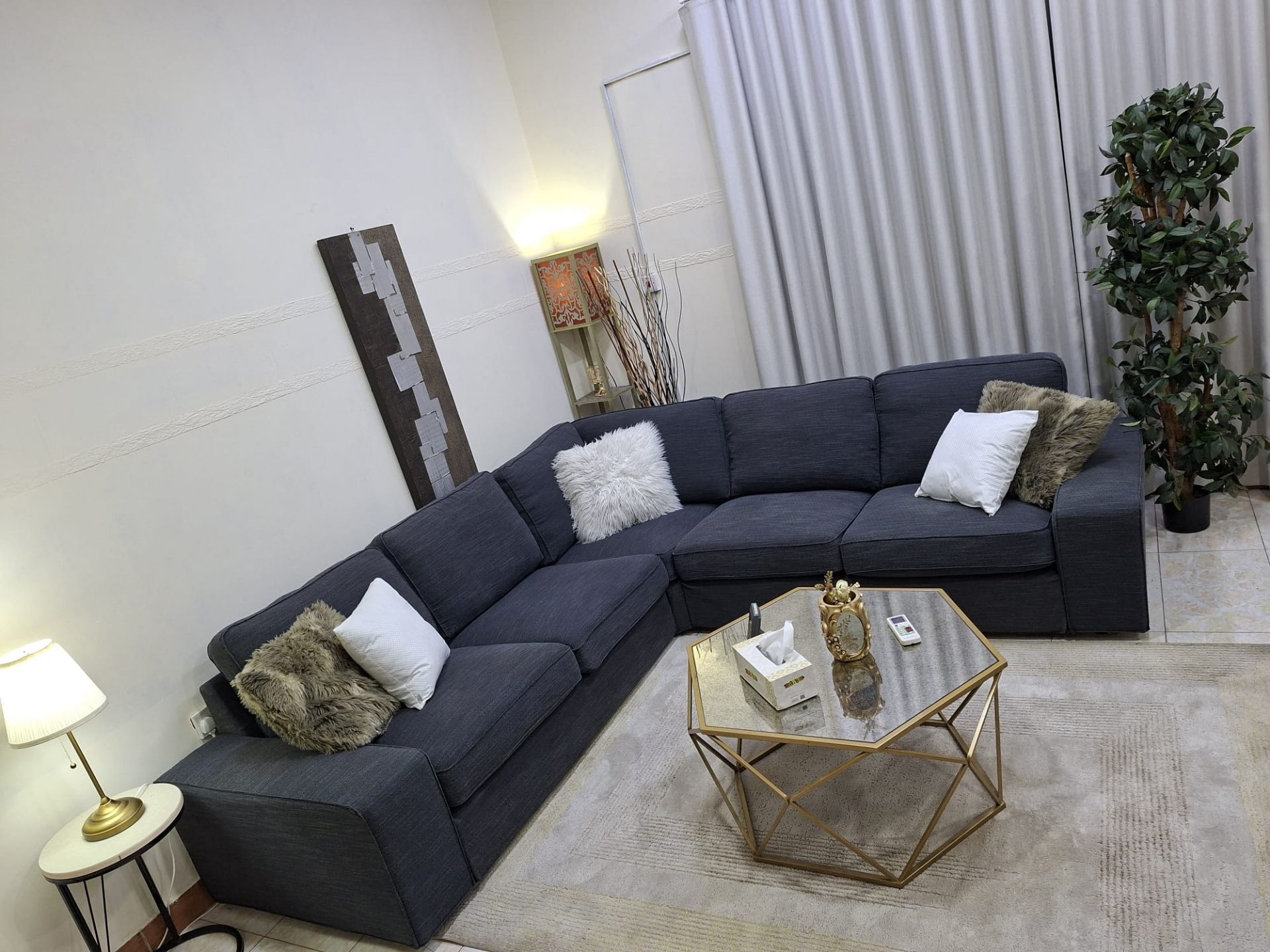 IKEA, kIVIK, L ship Sofa 
Four selling like new 
Very comfortable sofa - Image 5