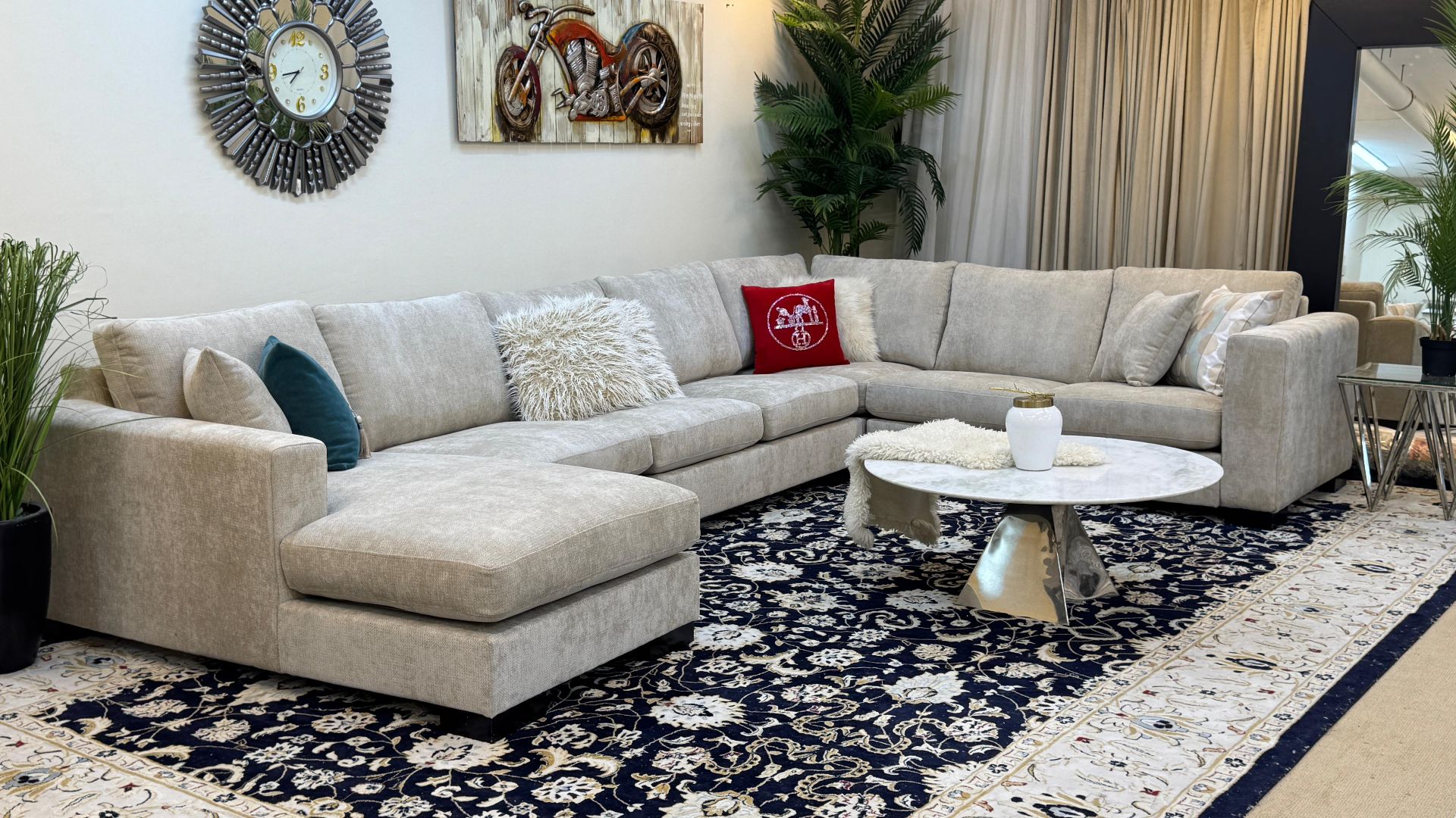 100% BREND NEW HOME CENTER U SHAPE SOFA FOR SELL CALL OR WHAT'S APP > 71532454 - Image 7