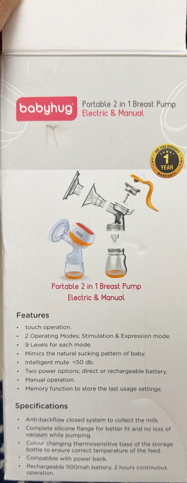Baby hug Electric breast pump(Negotiable) - Image 4