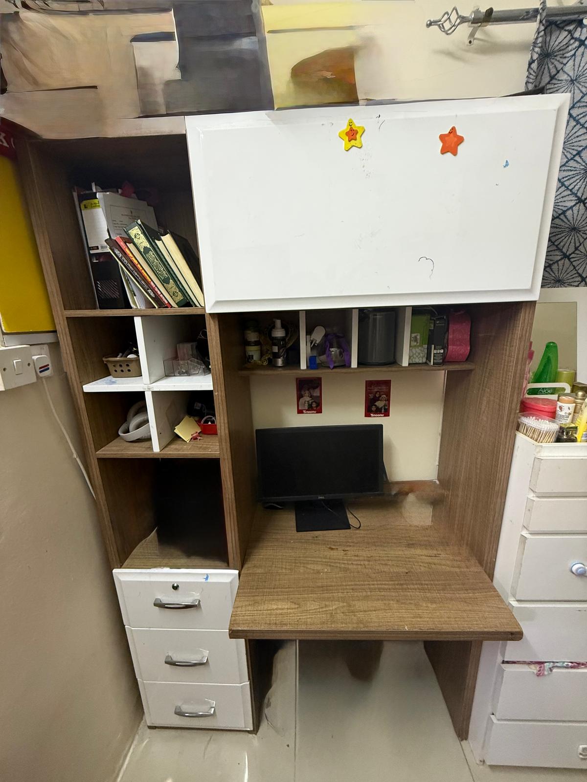 IKEA bunk bed with mattress and Study table for sale - Image 4