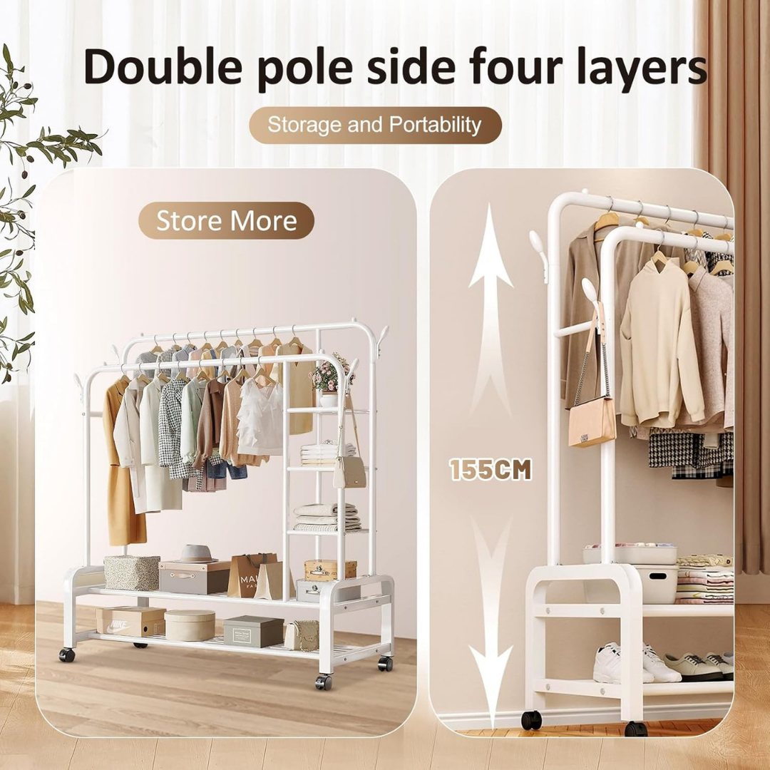 Clothes Hanger with Shelves - Image 4