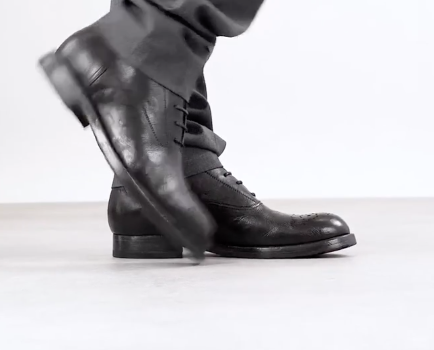 Italian Aston Imperial Black Leather Chukka Boots - Image 6