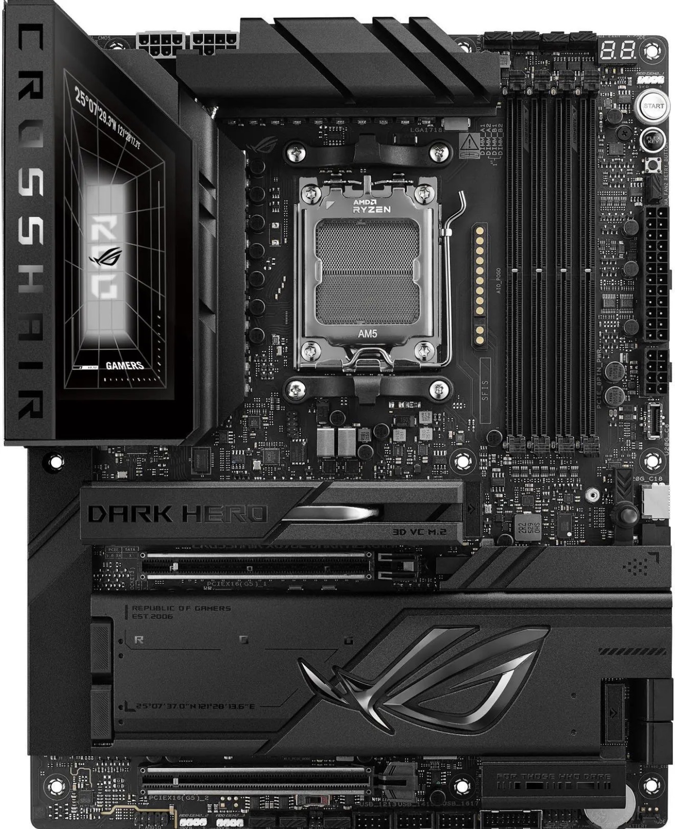 ASUS ROG Crosshair X870E Dark Hero ATX motherboard, 20+2+2 power stages, DDR5 - Image 2