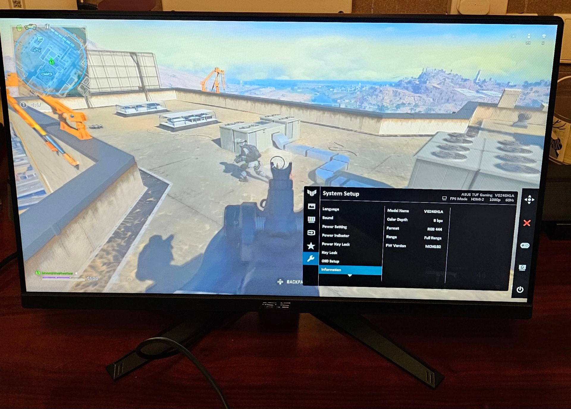 ASUS TUF Gaming 24" Monitor VG246H1A– 100Hz,Full HD,Like New- 450 QAR Negotiable - Image 6