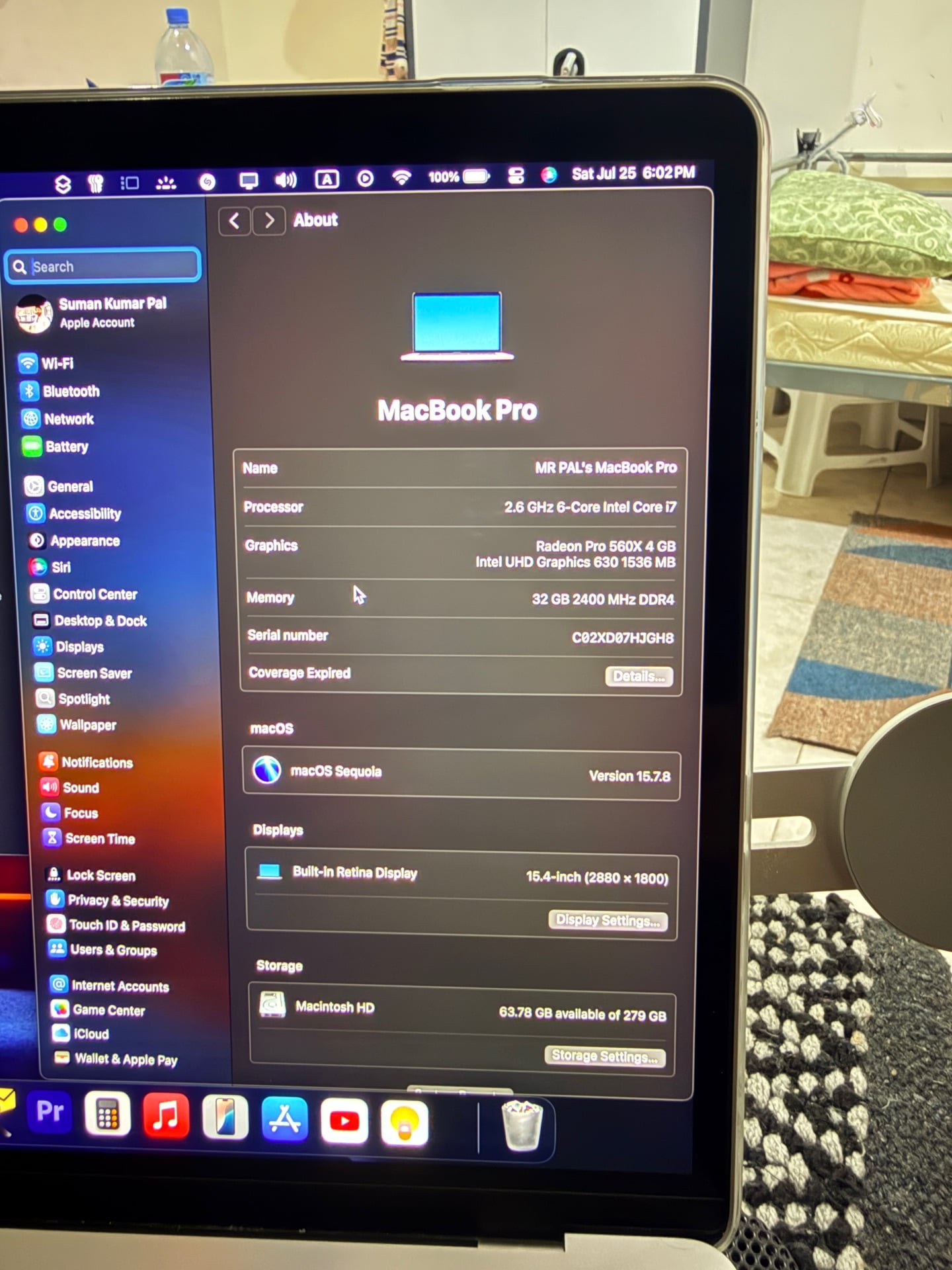 MacBook Pro 2018 TouchBar 32 RAM and 512 GB ROM with Case and magnetic mobile hl - Image 8