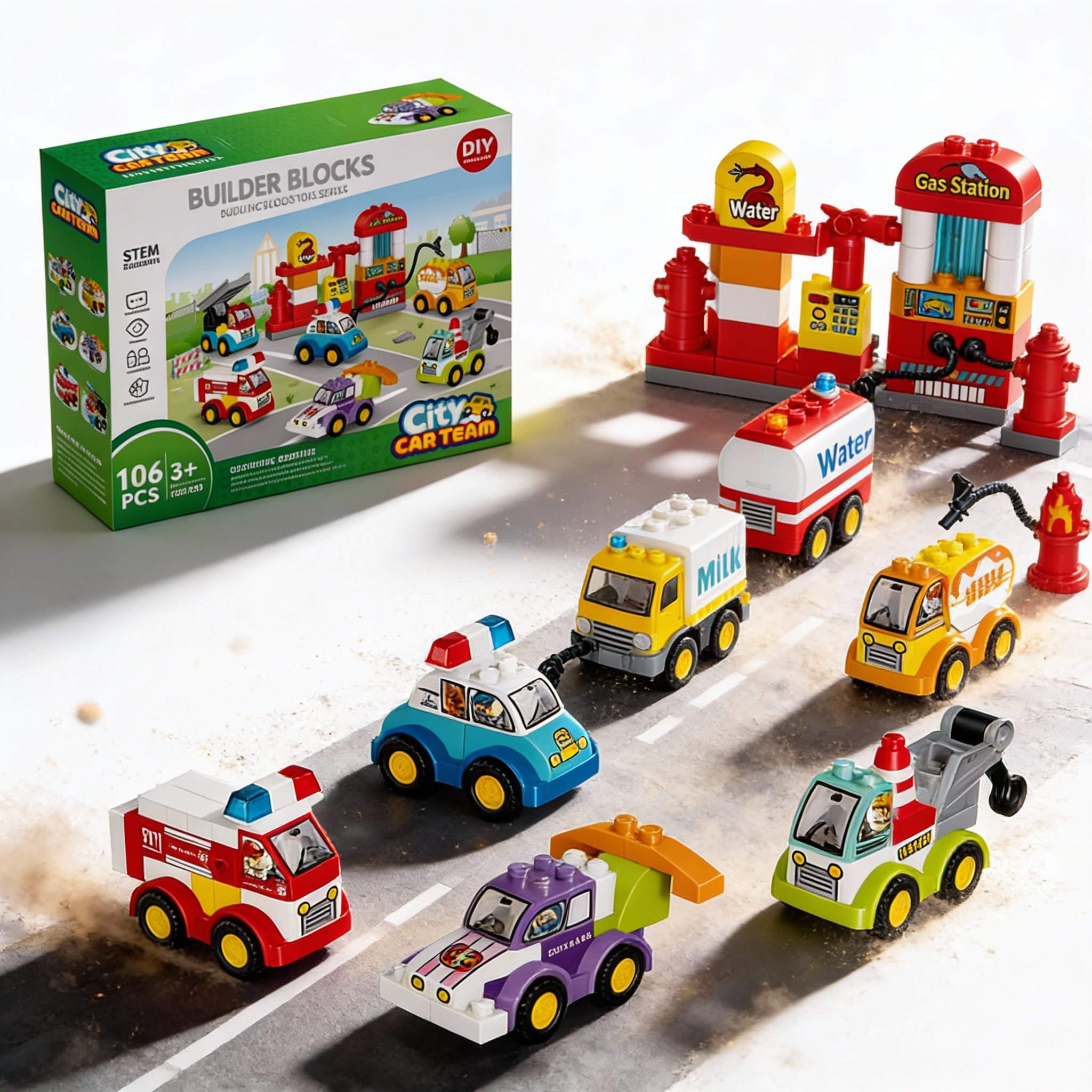 City Gas Station builder blocks set - Image 3