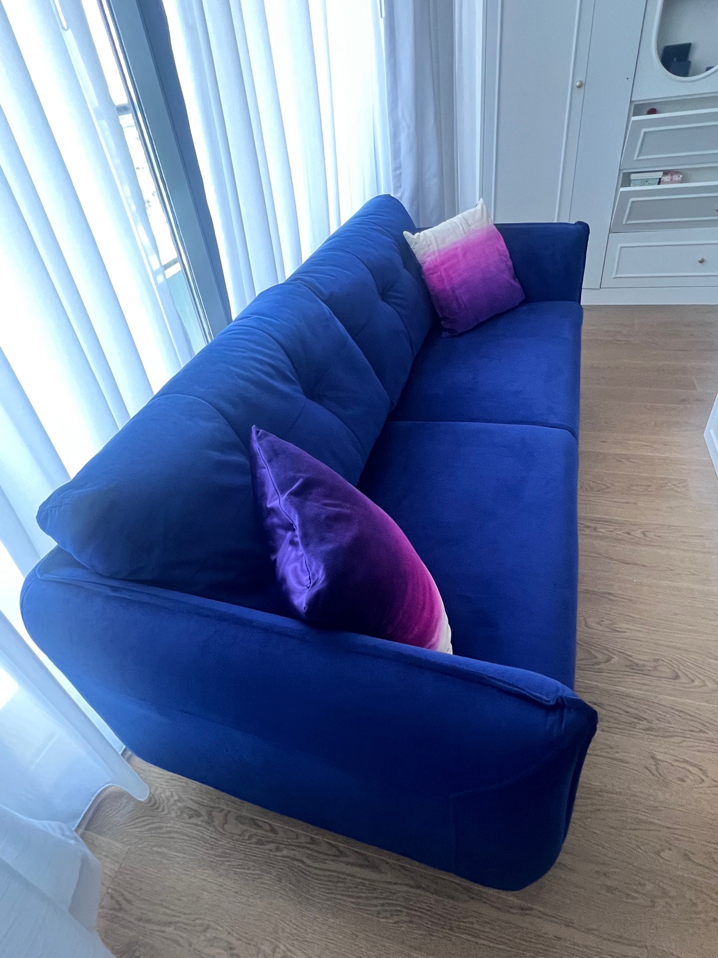 3 seater sofa only in royal Blue color  - Image 4
