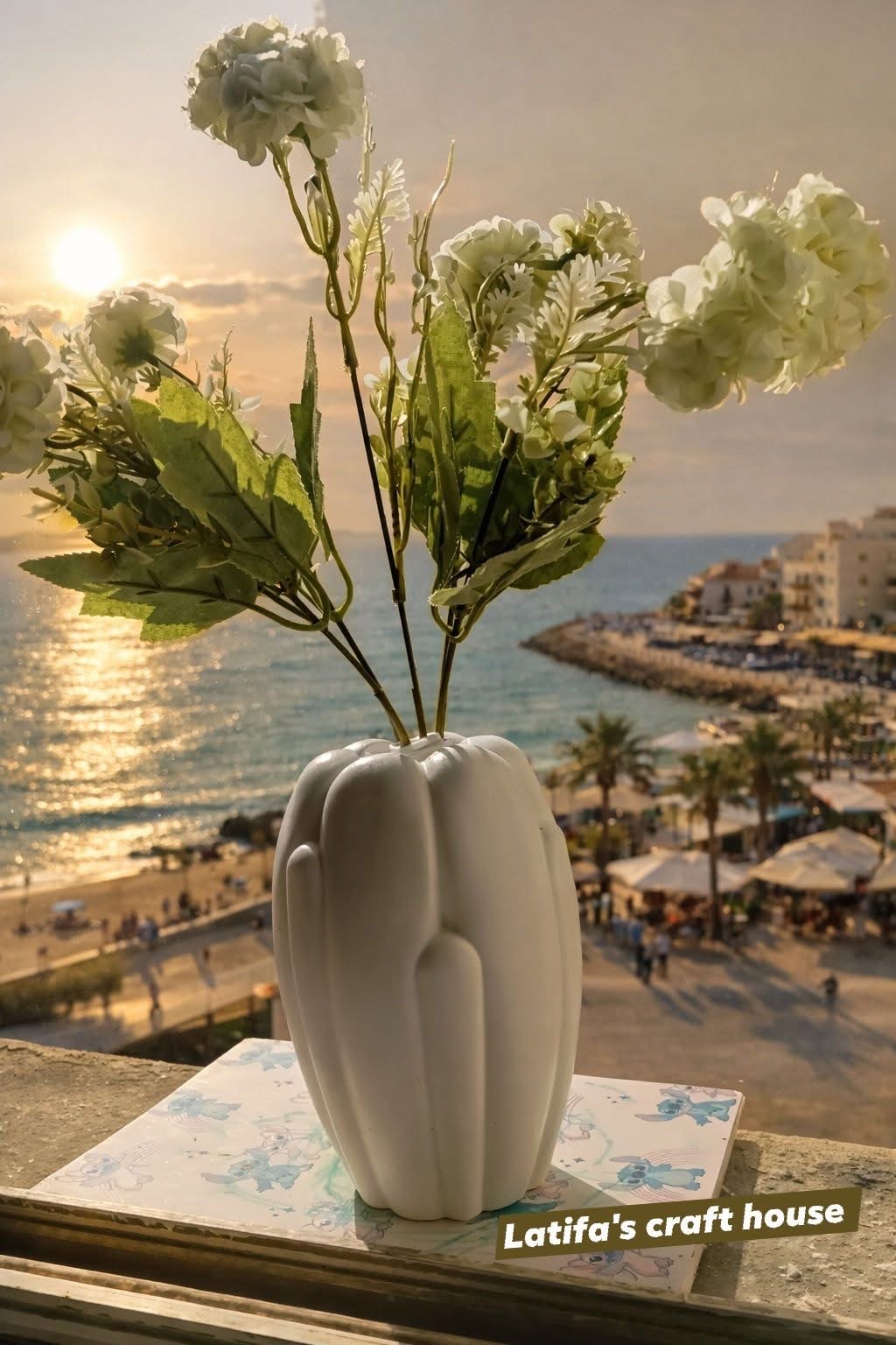 Premium Handmade Gypsum Vase for Home & Office - Image 10