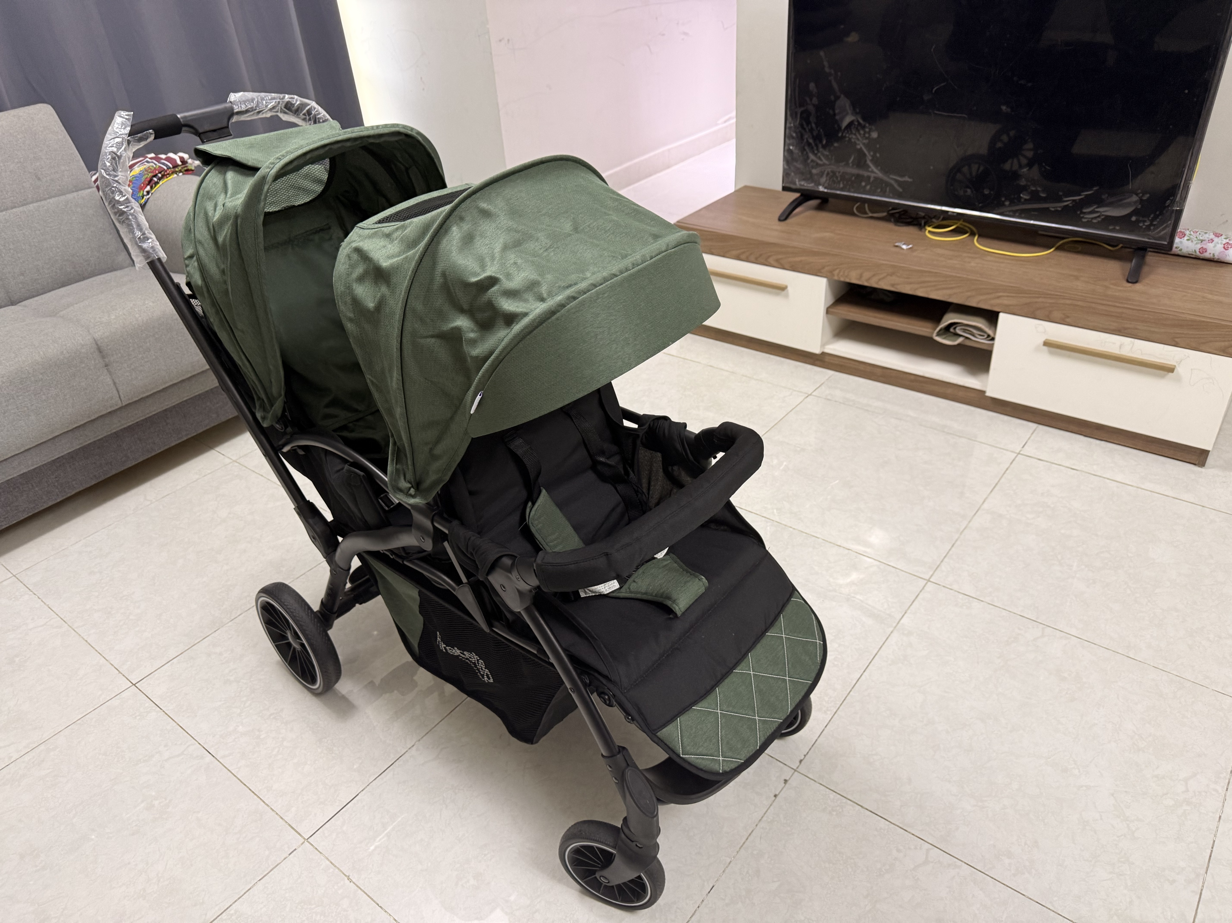 First Step T2 Baby Stroller, Green, A25 - Image 3