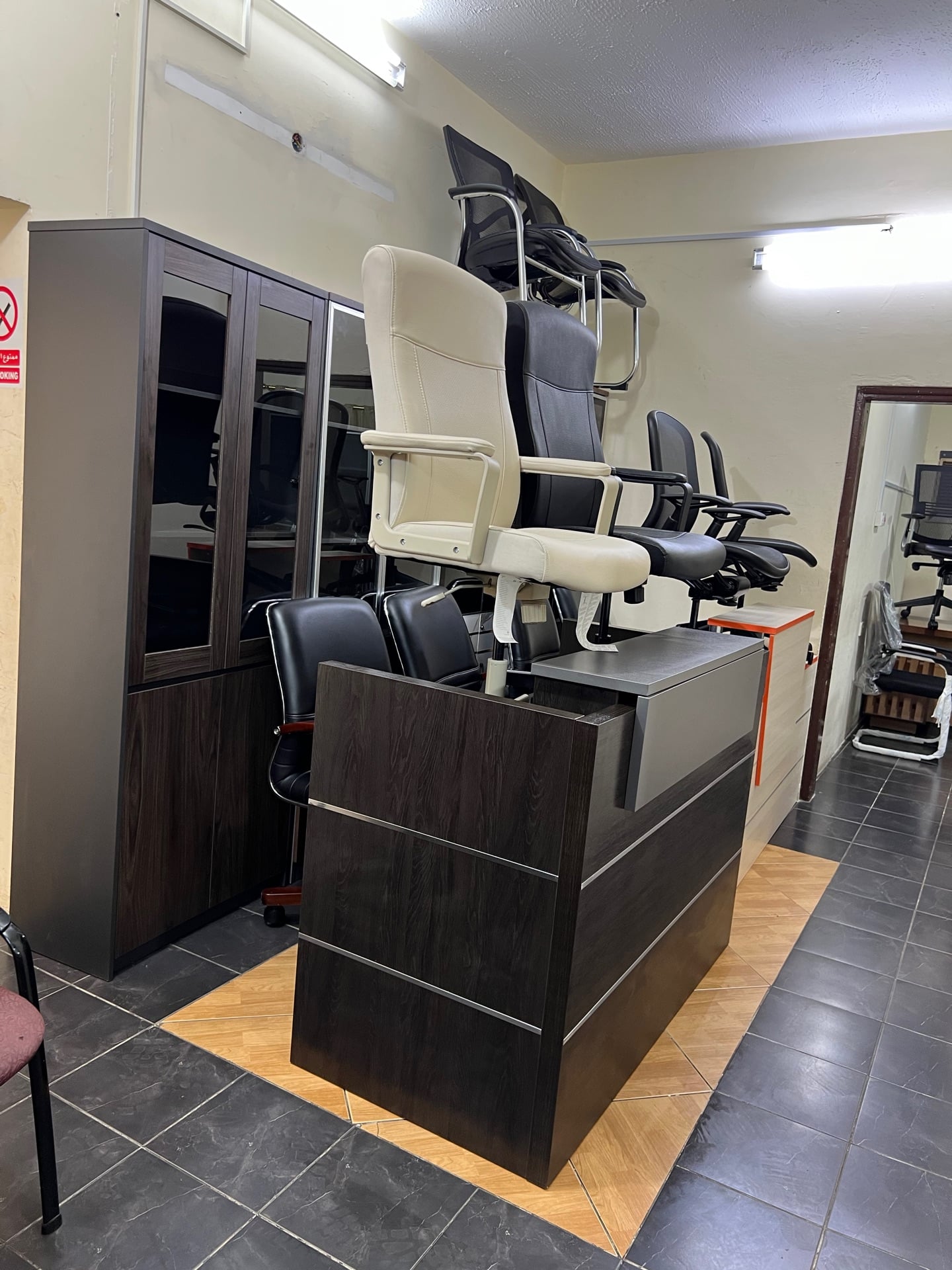 Used office desk and chairs for sale-74456895 - Image 1