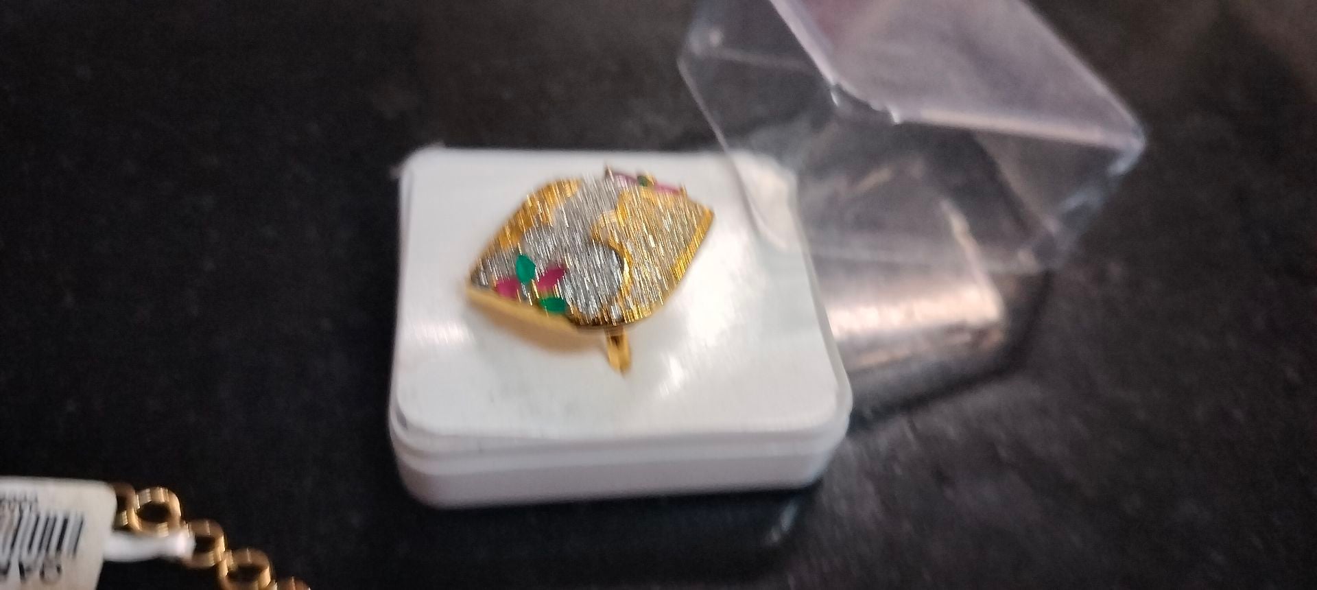 UNUSED NEW RUBY STONE SET  - Image 3