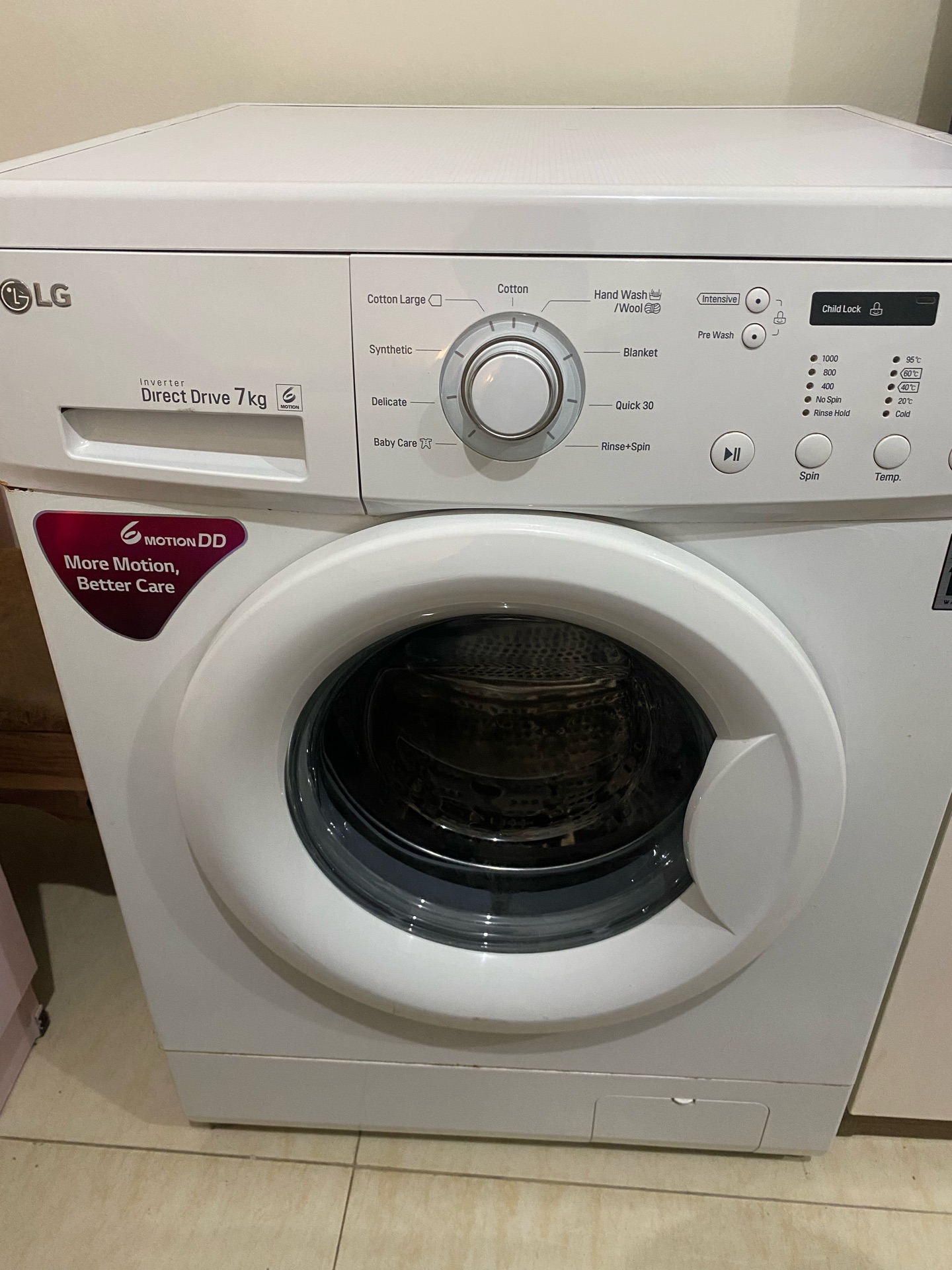 LG Direct Drive 7Kg Washing Machine - Image 1
