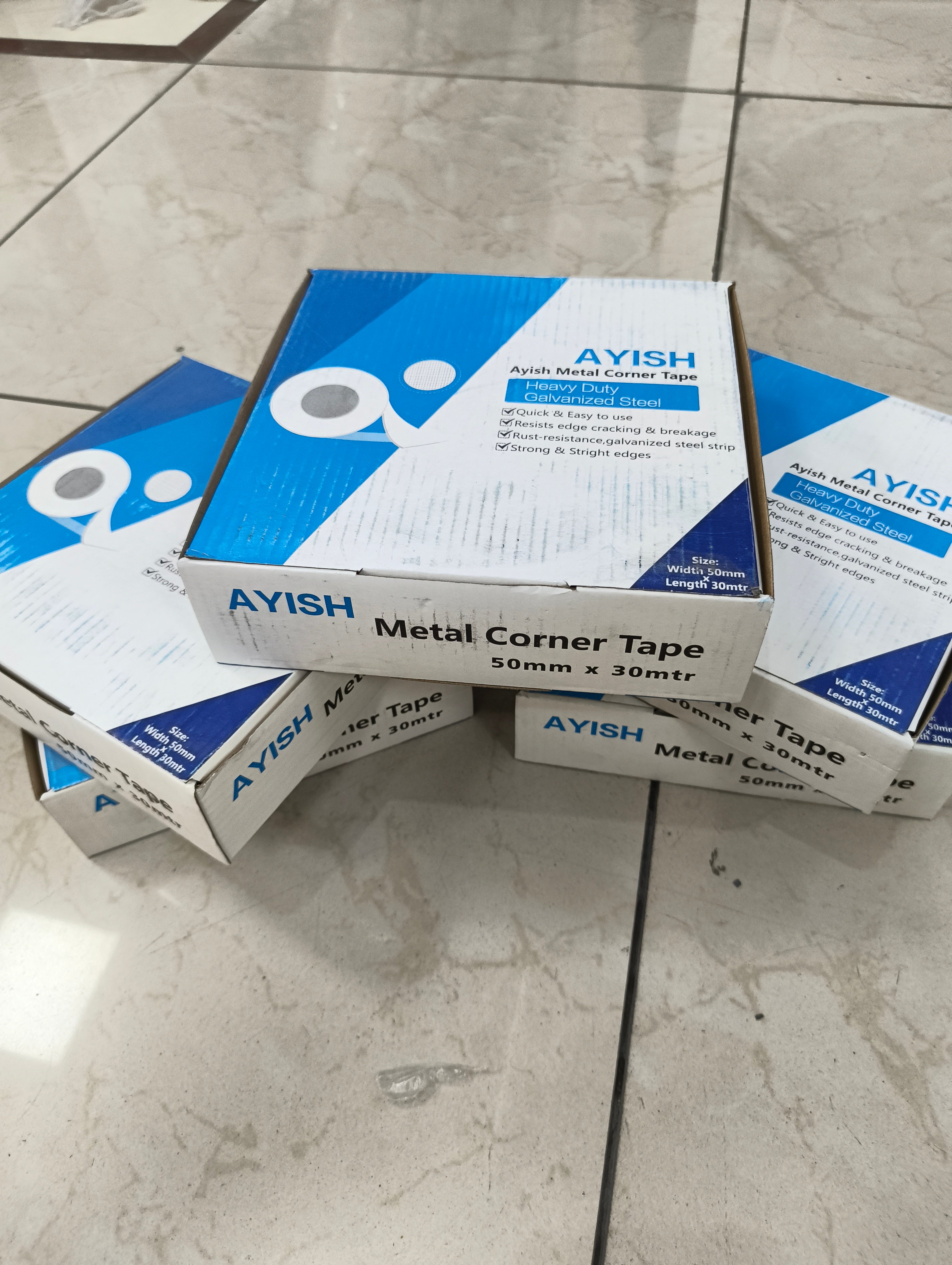 AYISH Metal Corner Tape β Heavy Duty Galvanized Steel - Image 1