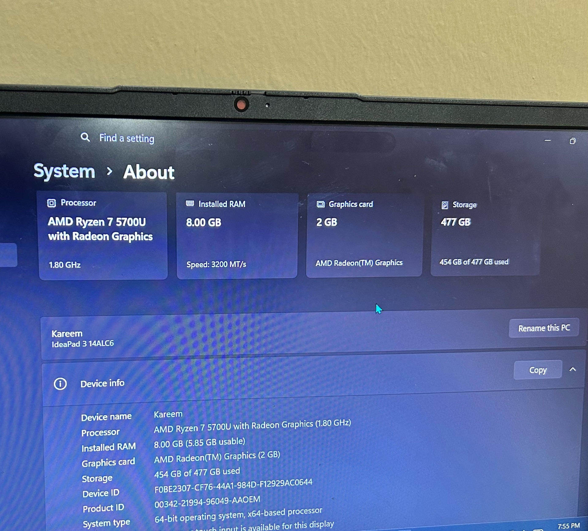 Lenovo ryzen 7 ideapad 3 - Image 4