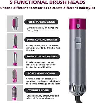 5-in-1 Hot Air Styler & Hair Dryer  - Image 4