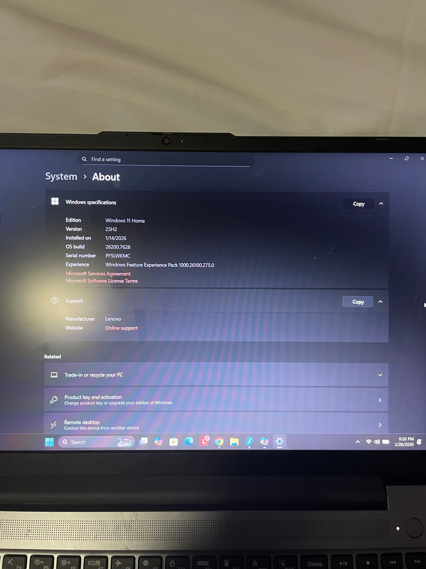 Lenovo IdeaPad Slim 3 (8GB RAM) (477SSD) STILL UNDER WARRANTY  - Image 4