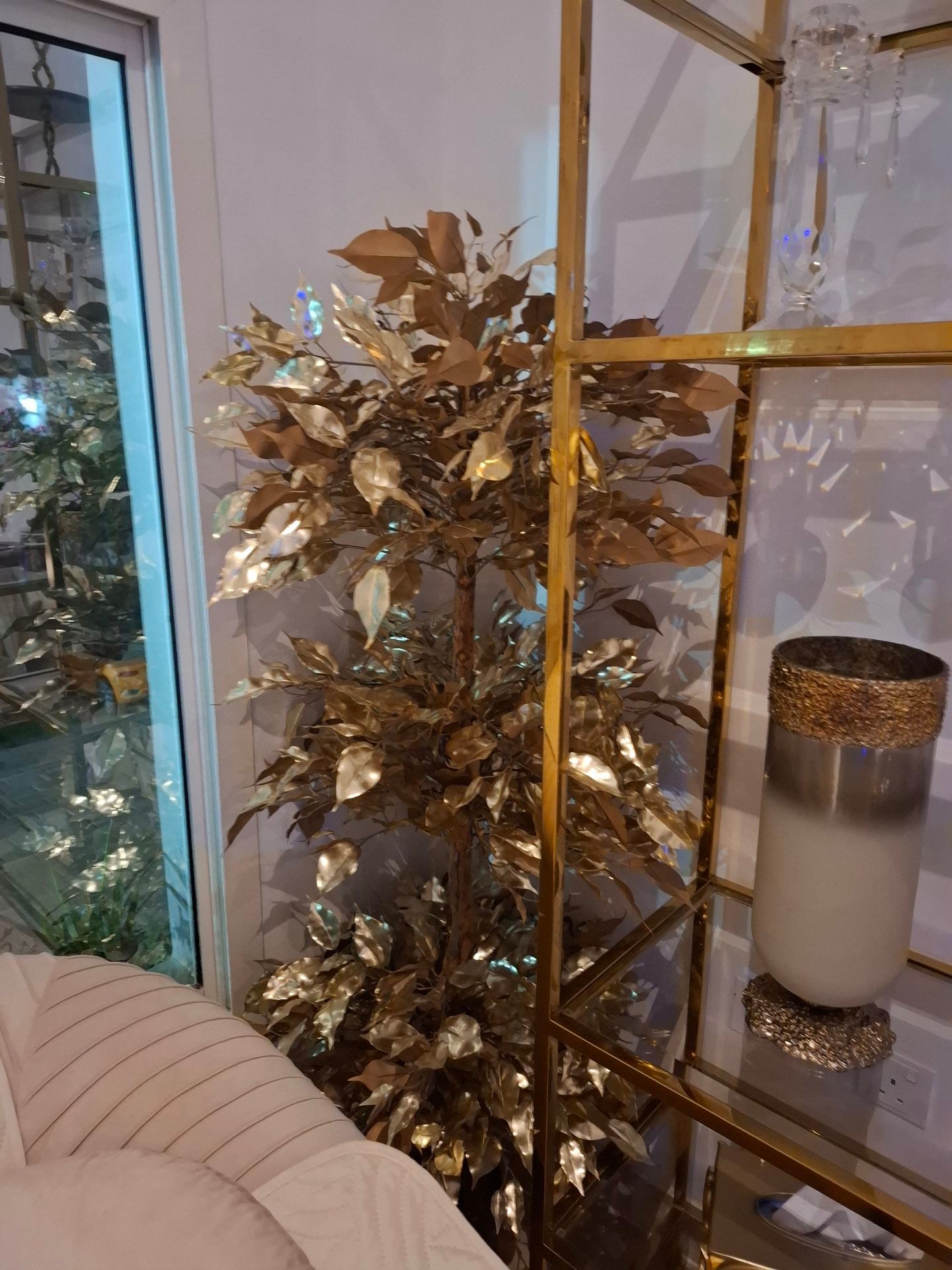 Ficus Plant in Pot - 150 cm- Artificial plant gold   - Image 4