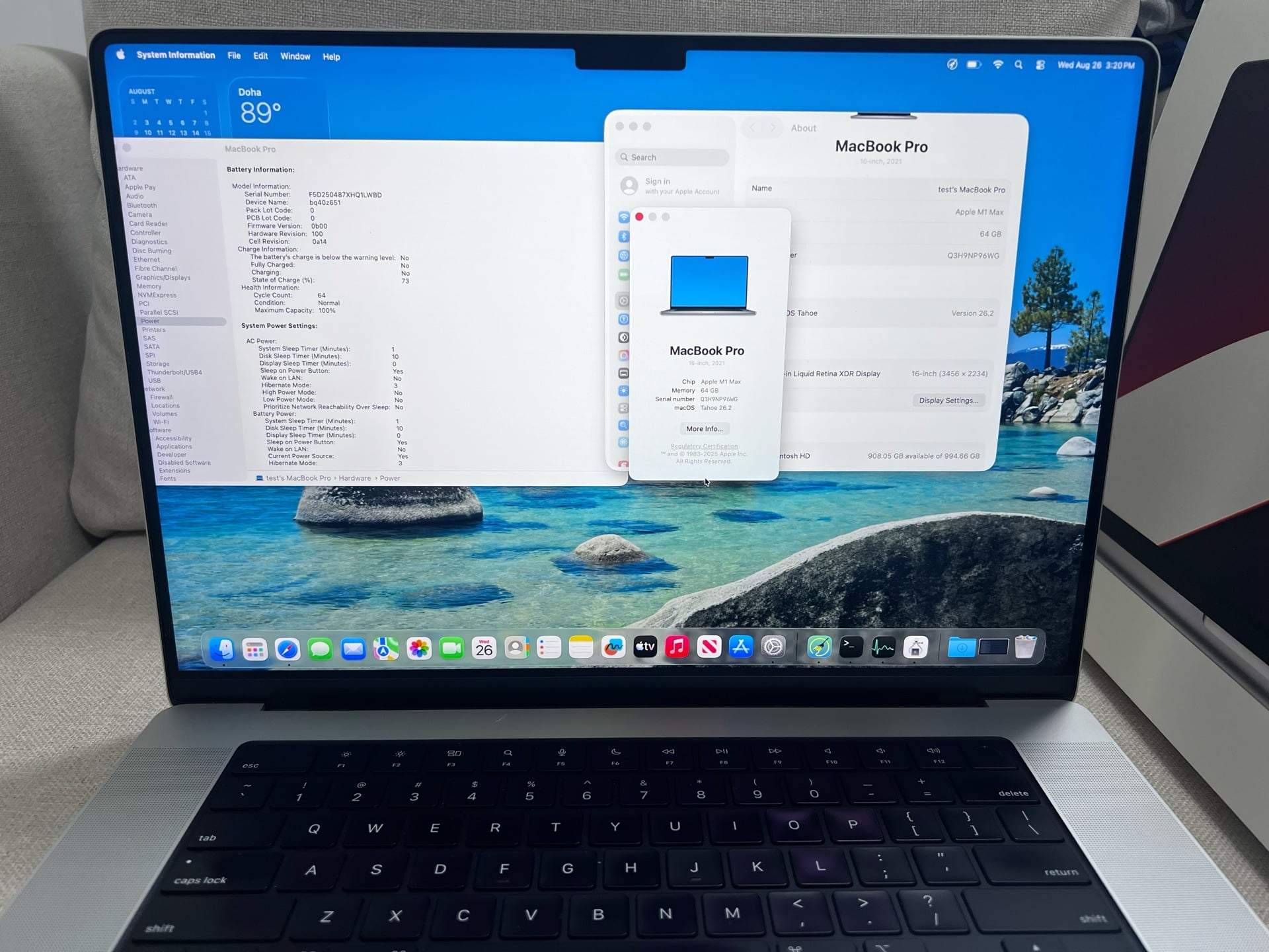Apple M1 Max 64 1TB 100%  - Image 3