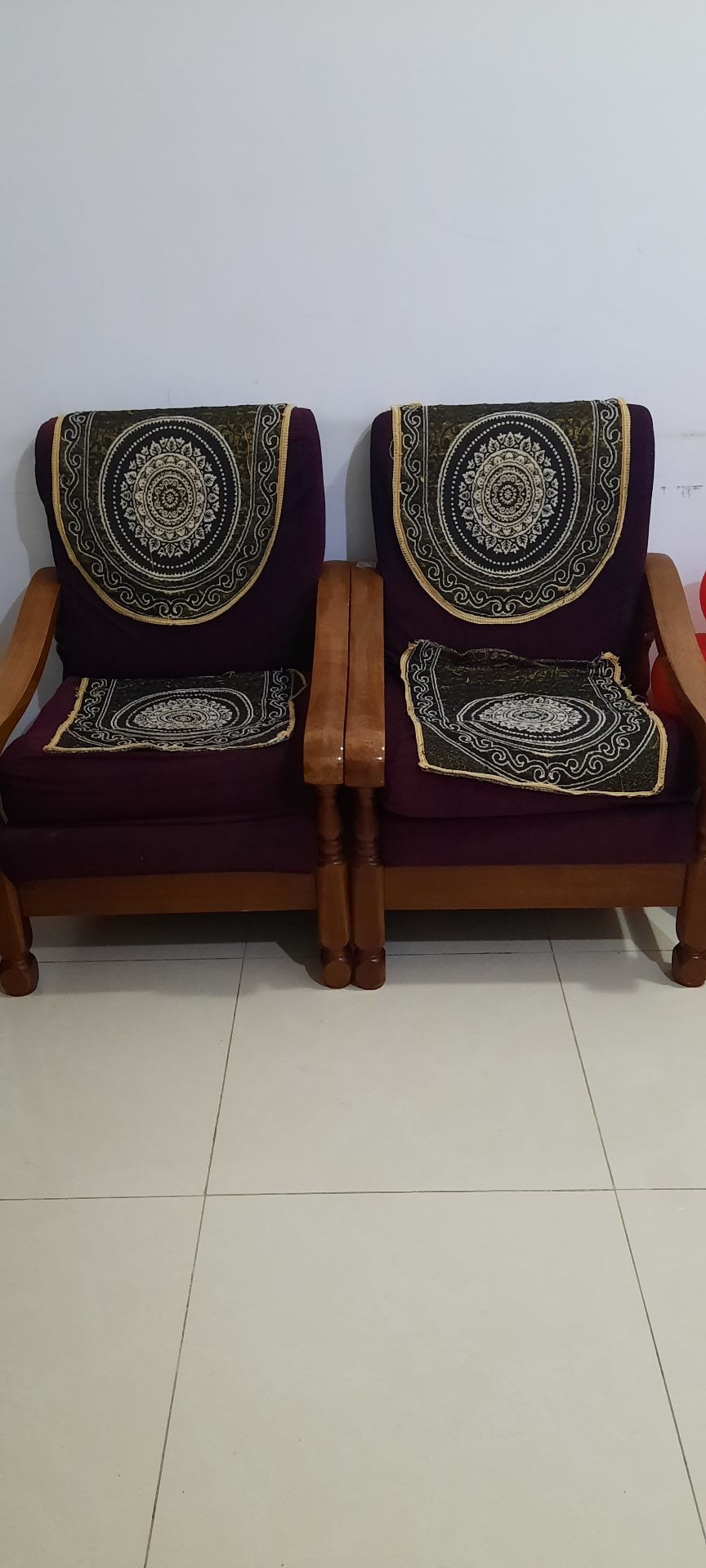 Wooden sofa - Image 1