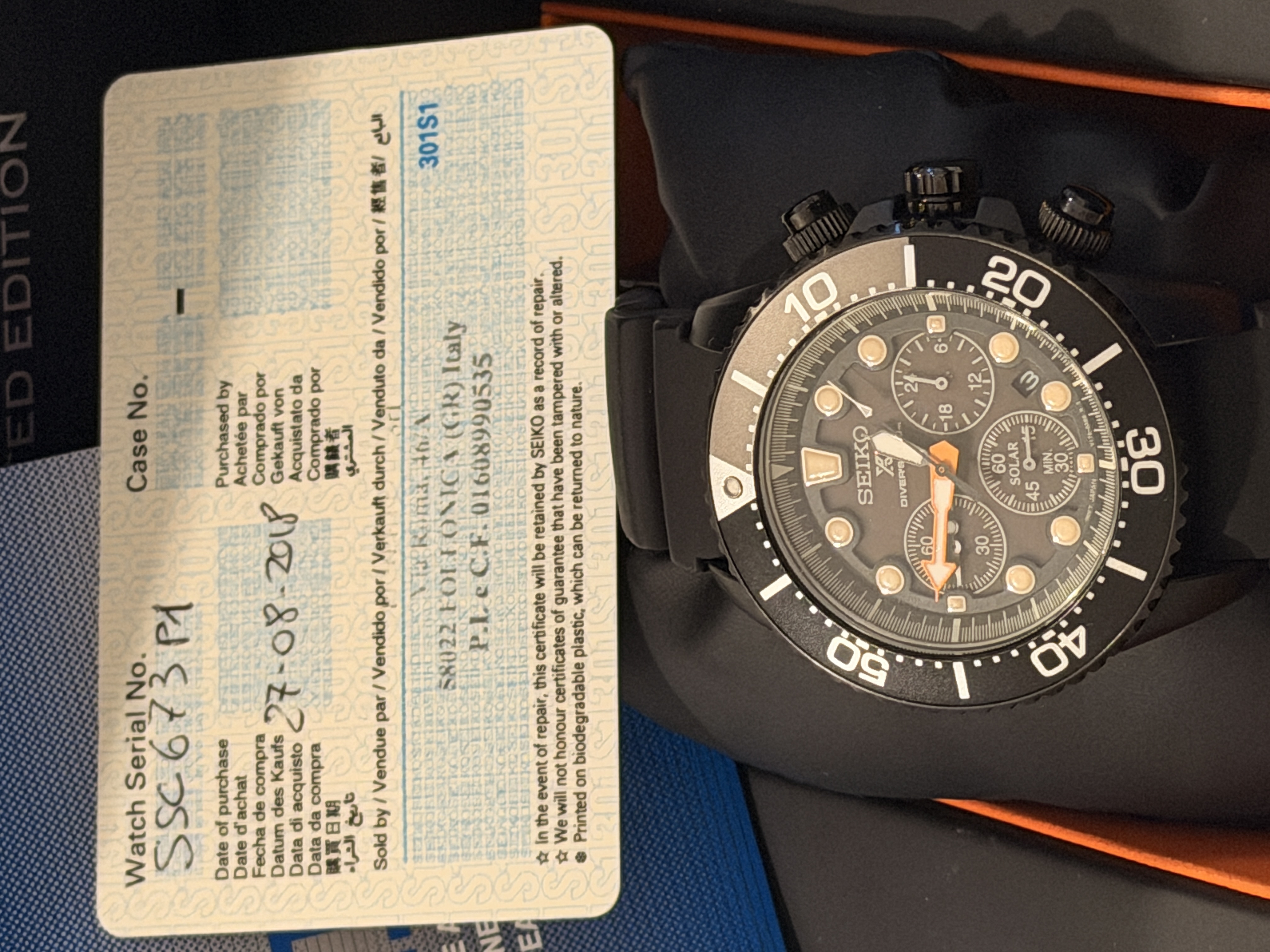 Limited Edition Black Series Prospex SSC673P1 Chrono - Image 9