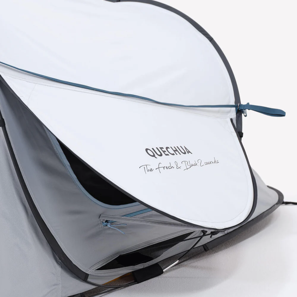 Decathlon Instant 2-person camping tent, 2 Seconds Fresh & Black - Image 5