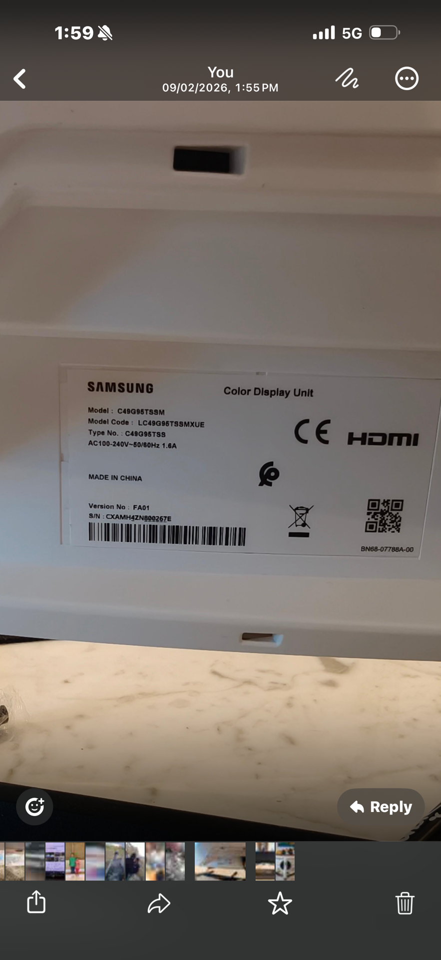 Samsung 49 curved Monitor brand new condition  - Image 4