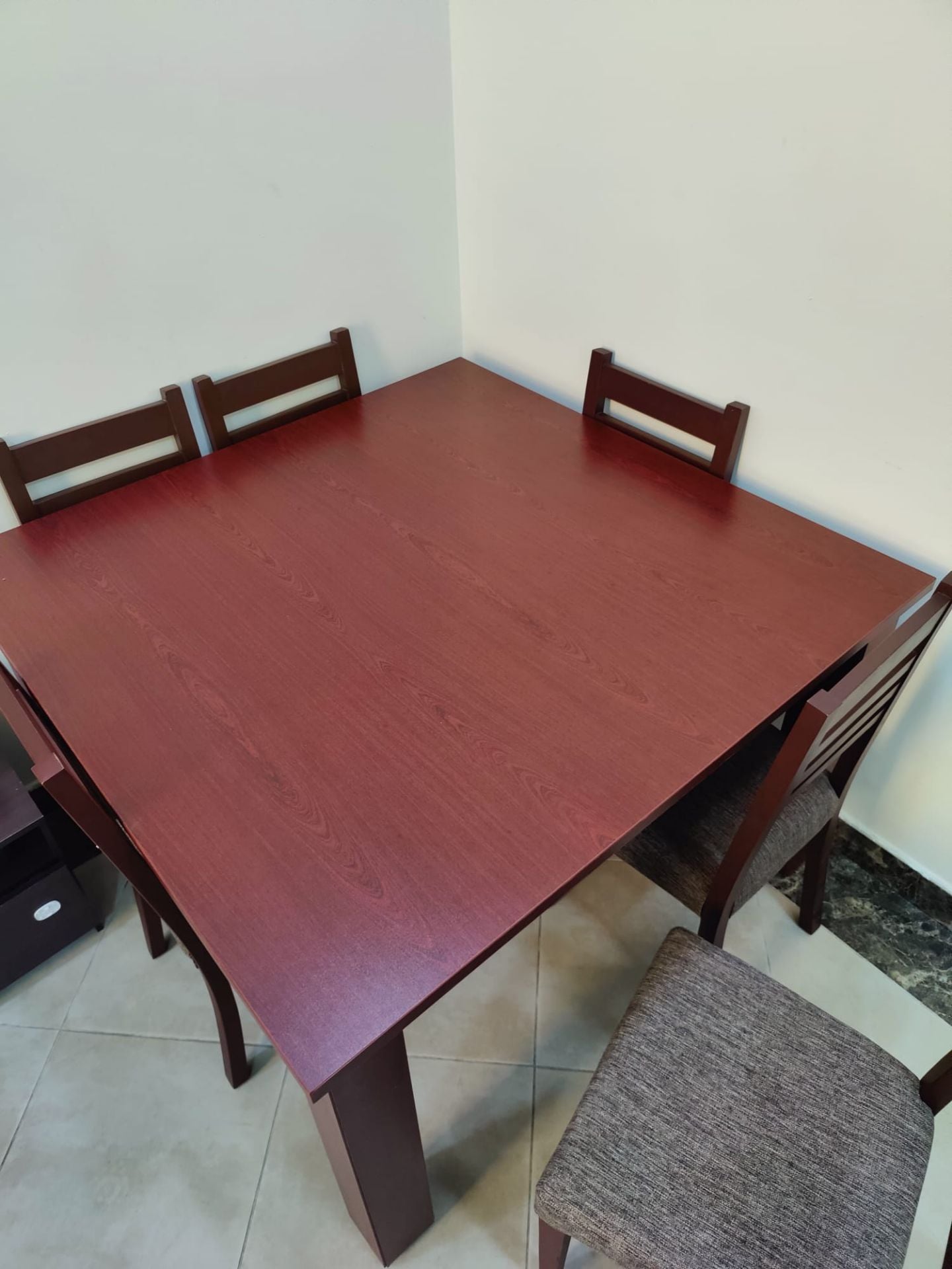 Dining table with six chairs for sale - Image 1