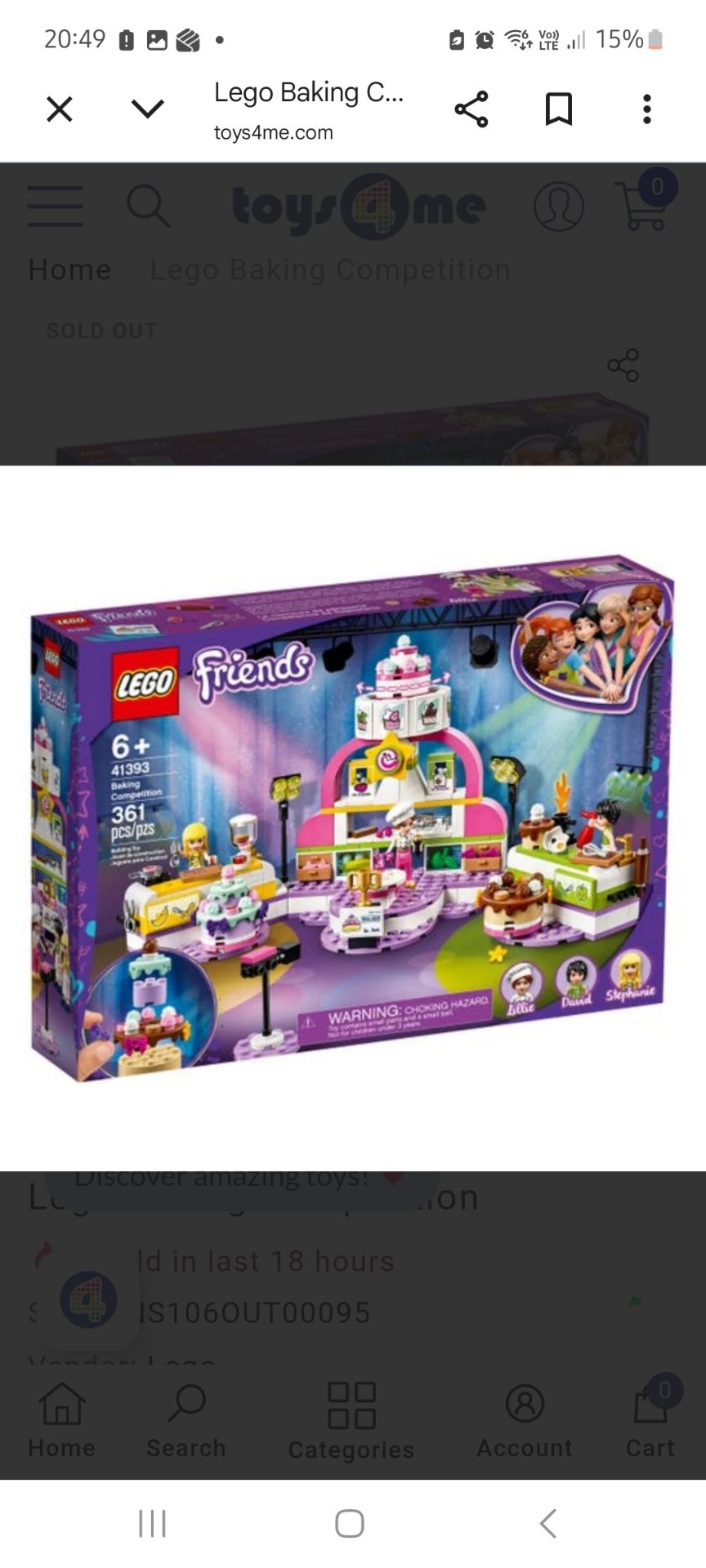 Lego Friends Baking Competition - Image 1