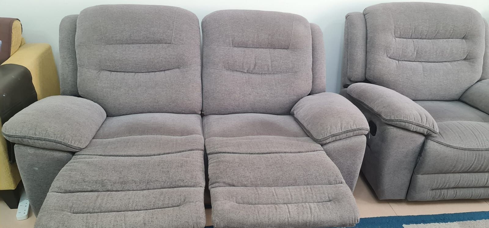Single + double seater recliner sofas  - Image 3