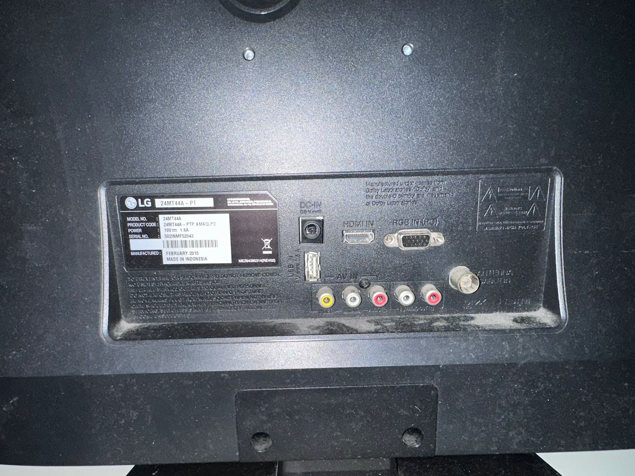LG TV/Monitor 23.6" (Not Smart TV) - Image 3
