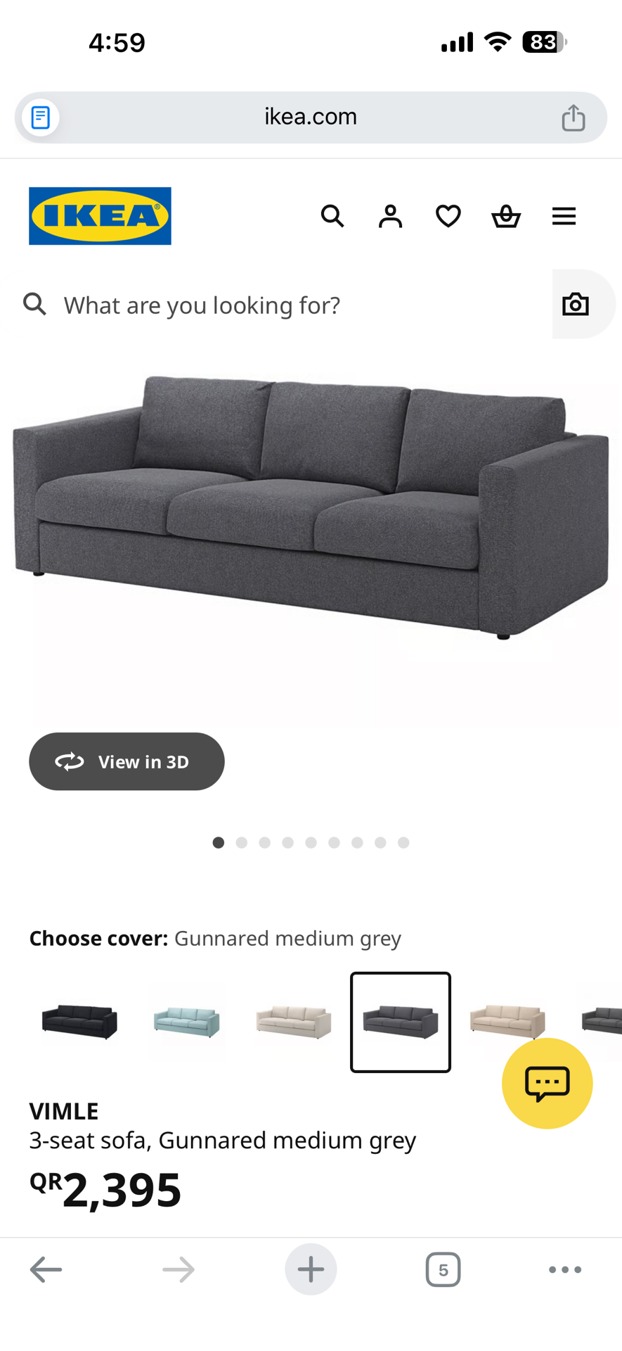 Moving Out Sale 2-Seater Ikea Sofa - Image 1