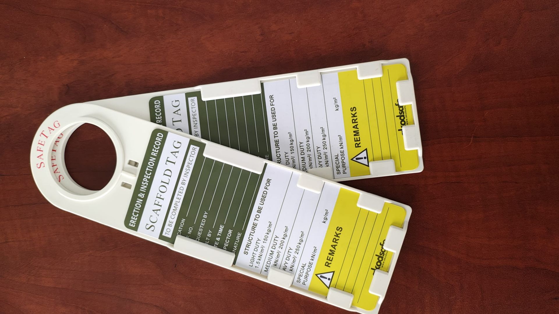 Branded End cap and scaffolding tag for sale - Image 7