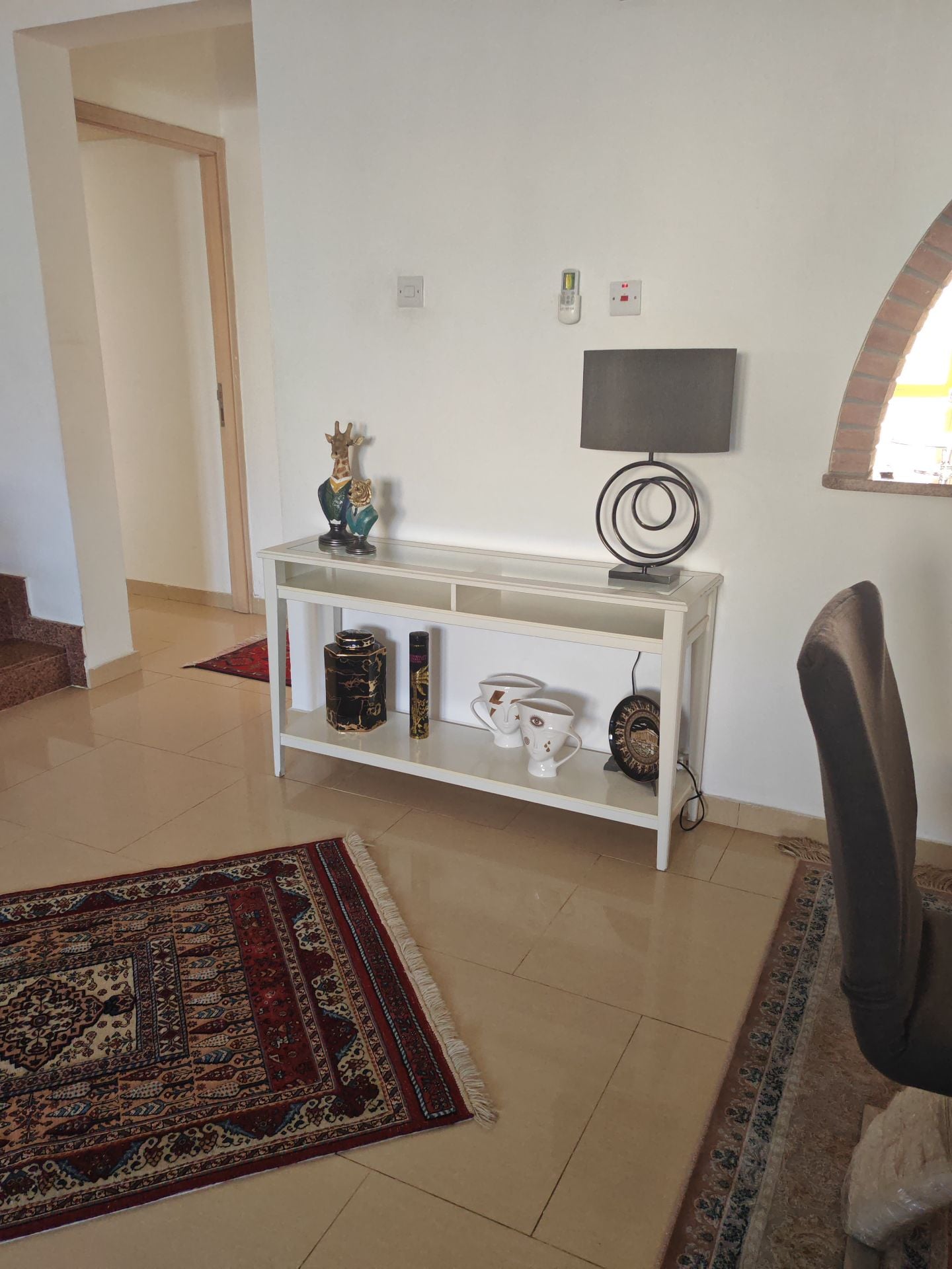 IKEA LIATORP Console Table – Elegant White with Glass Top (Excellent Condition) - Image 3