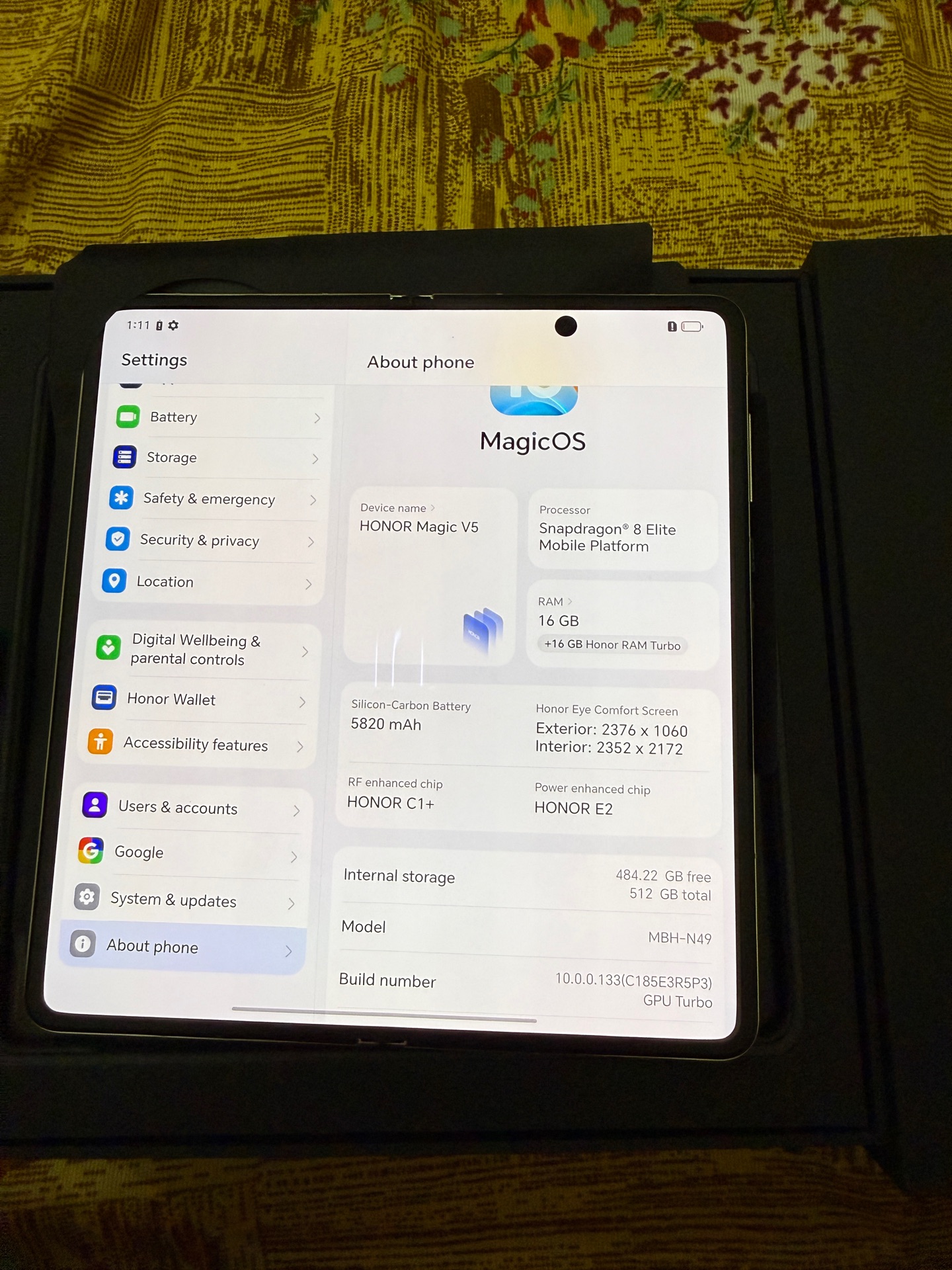 Honor majic v5 512gb - Image 3