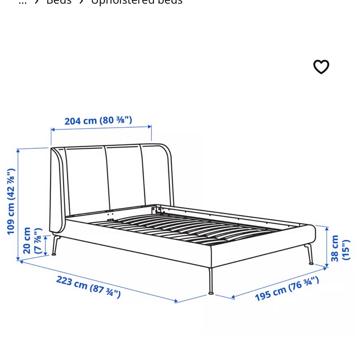 Bed Frame and Mattress in perfect condition - Image 3