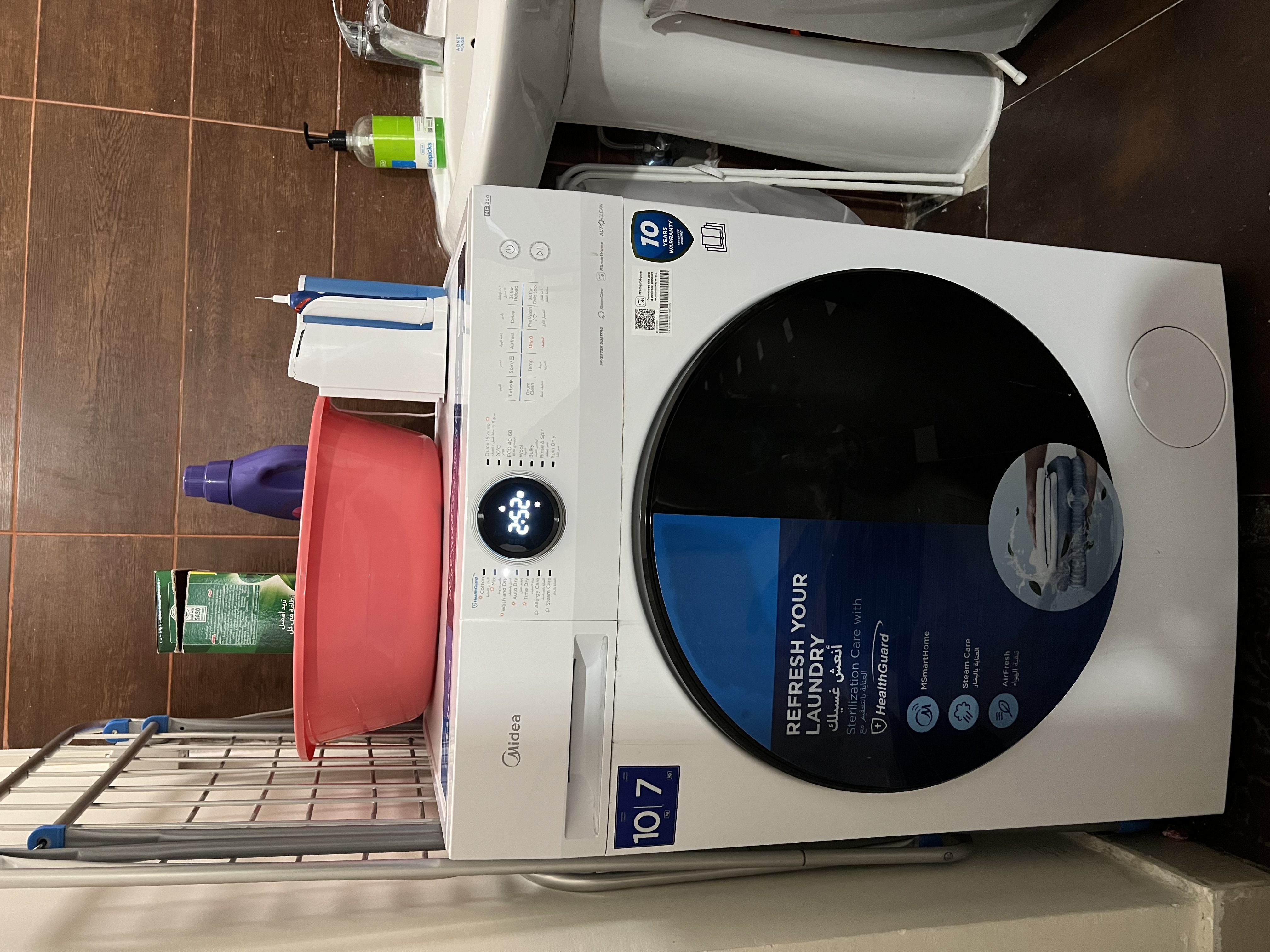 Midea Washing Machine w/ Dryer 10 kg LED Bluetooth Display - Image 1
