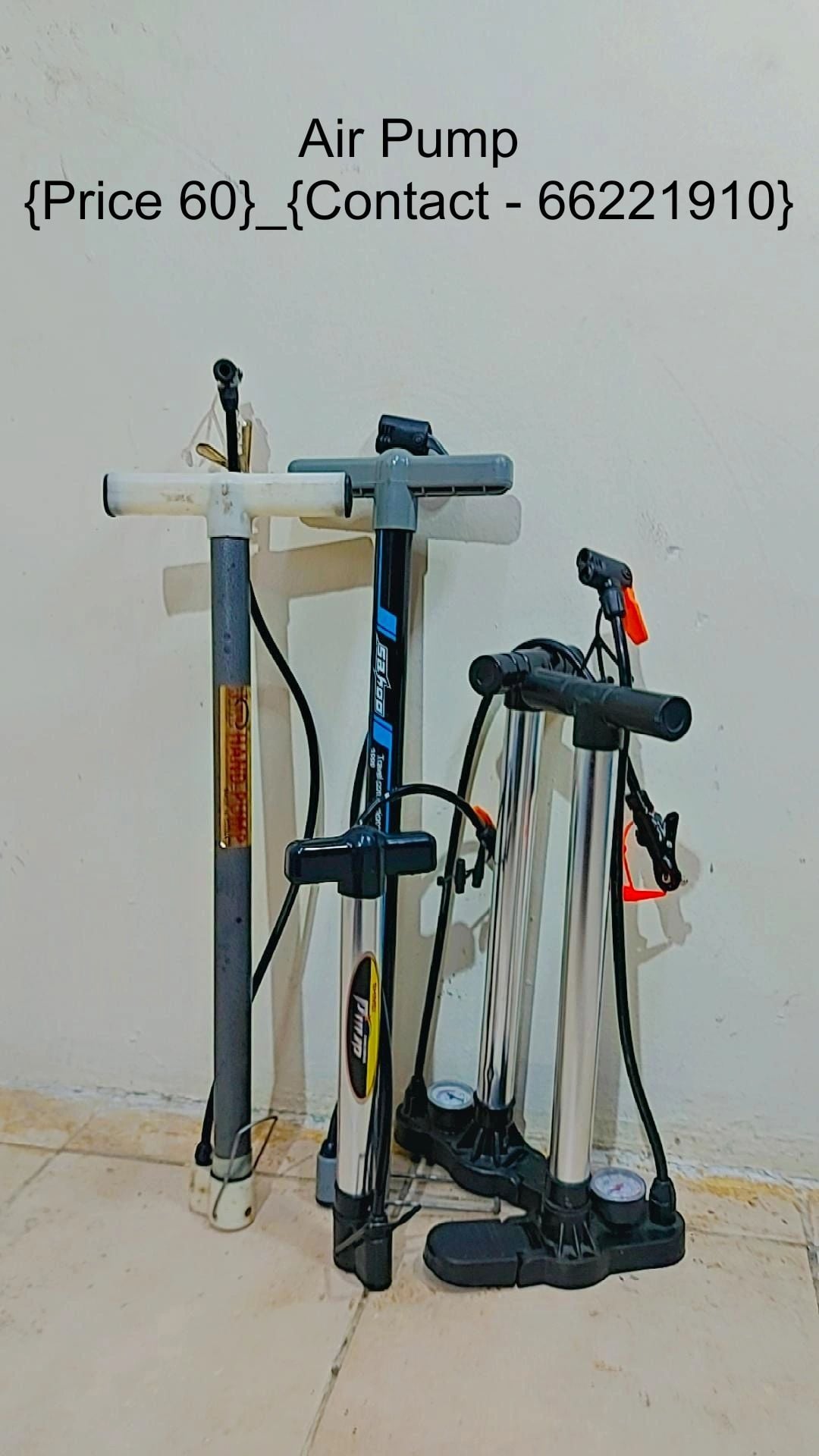 Various Air Pump For Sale 10/15 Price Contact 66221910 - Image 1