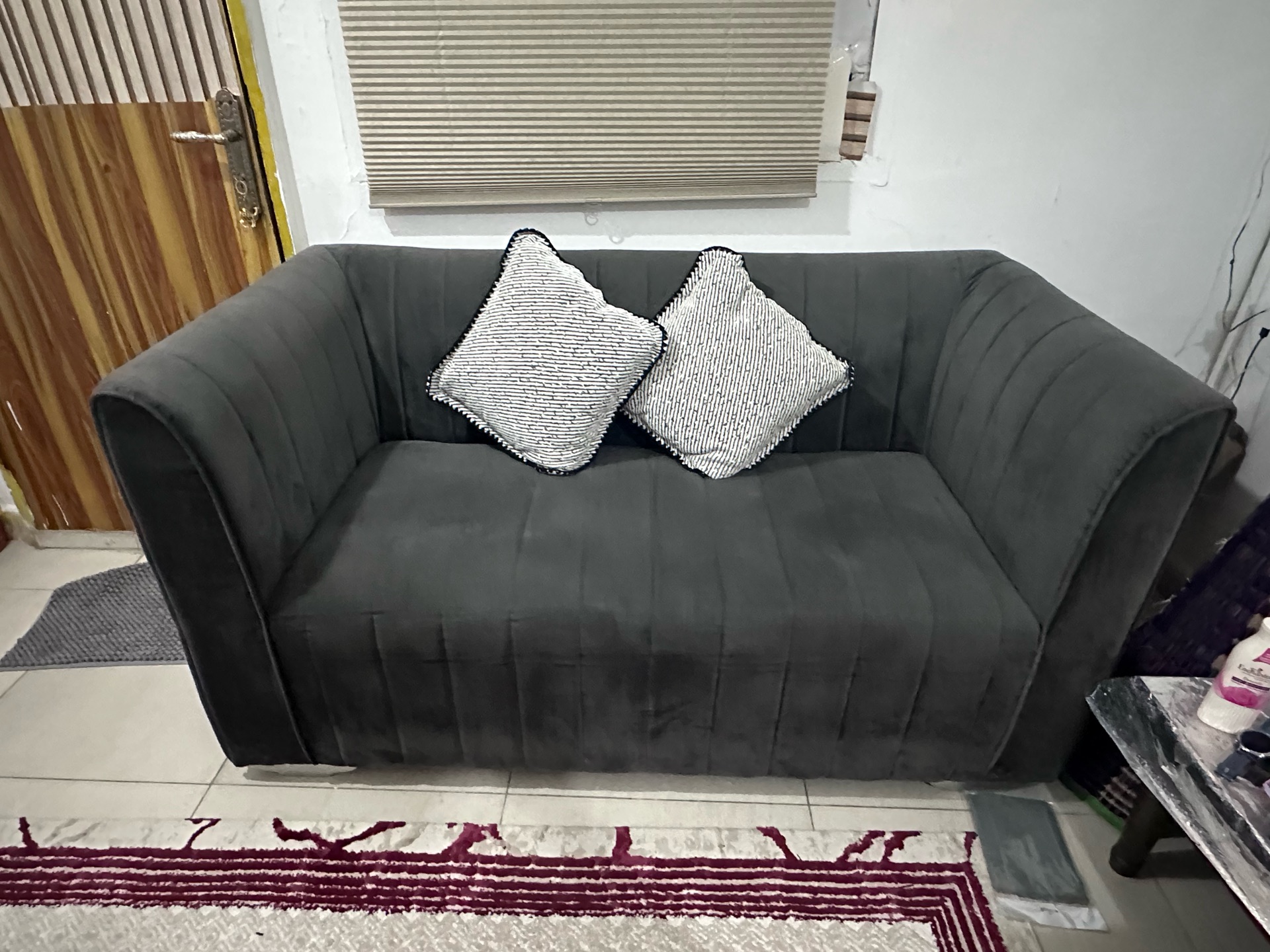 Affordable Used Sofa for Sale (Good Condition) with 2 pillow  - Image 2