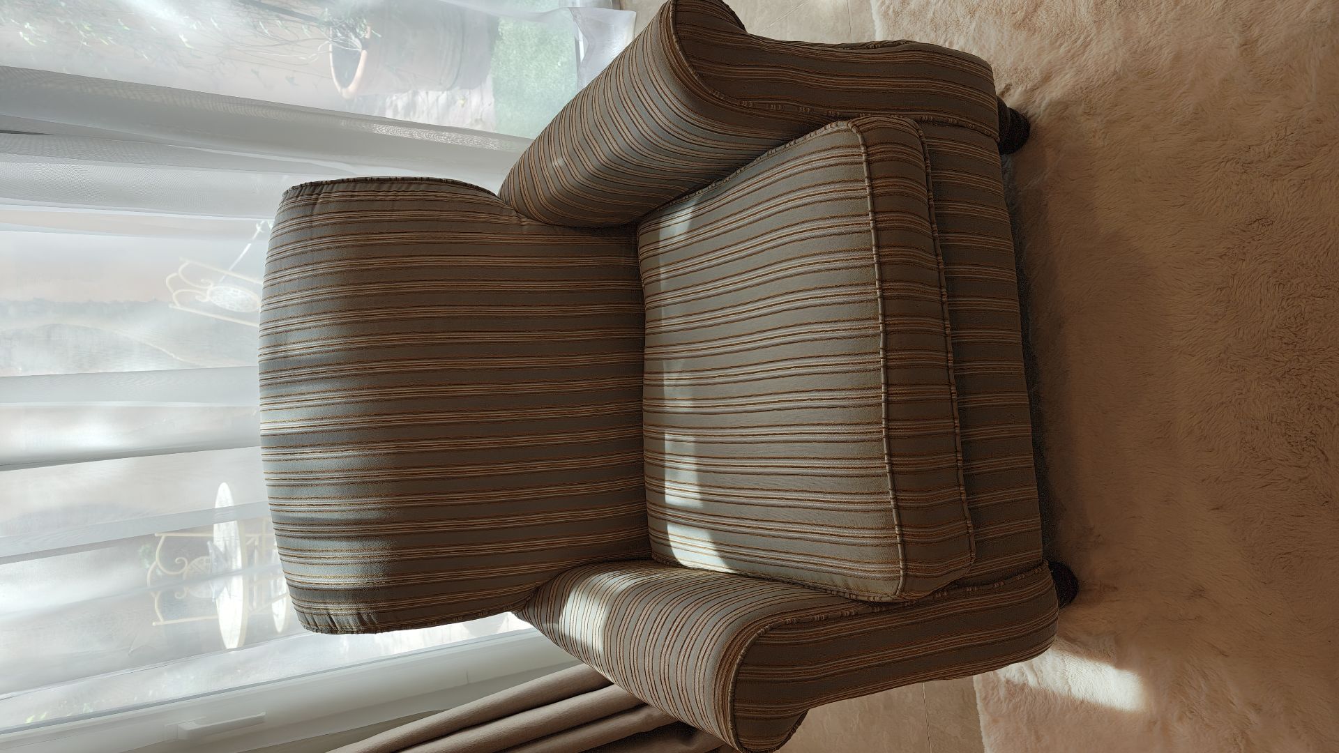 Stripped armchairs - Image 1