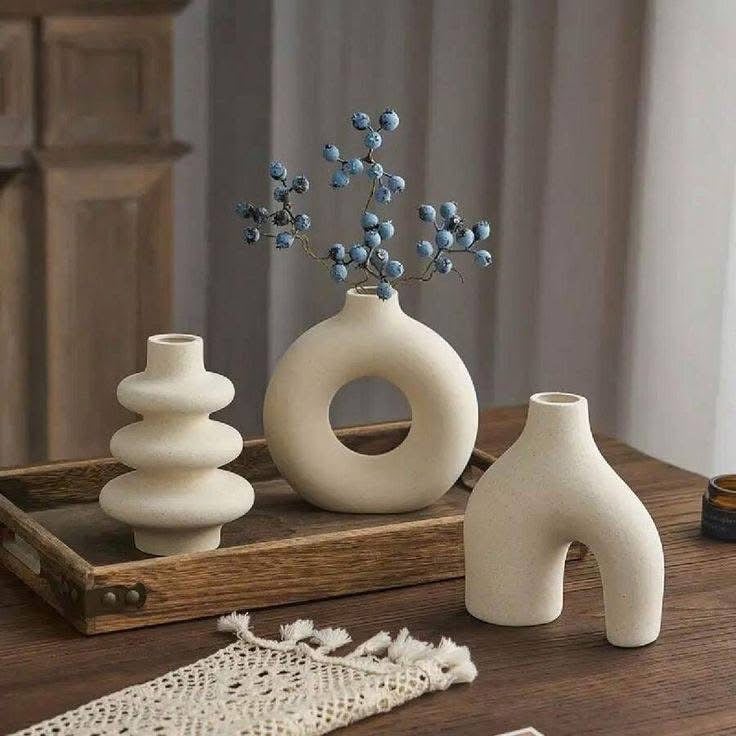 Premium Handmade Gypsum Vase for Home & Office - Image 3
