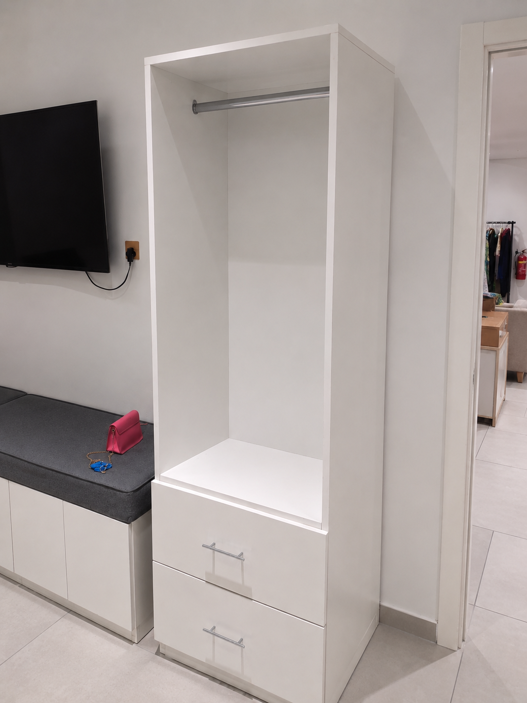 Open Wardrobe with 2 Drawers - Image 4