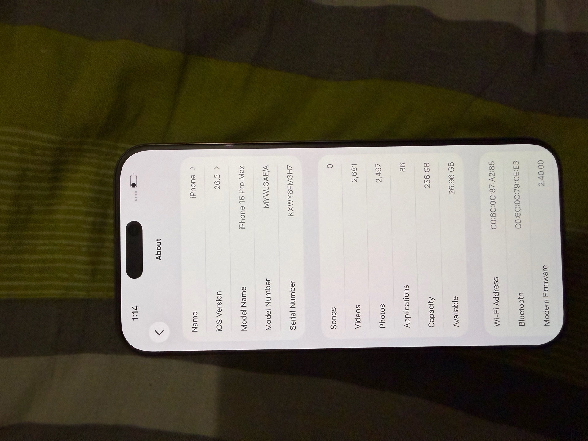 iPhone 16 Pro Max for Sale 256 GB - Image 1