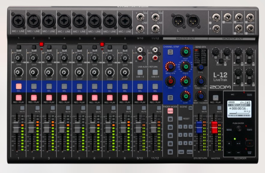L-12 / LIVE TRACK ZOOM, PROFESSIONAL DIGITAL MIXER - Image 1