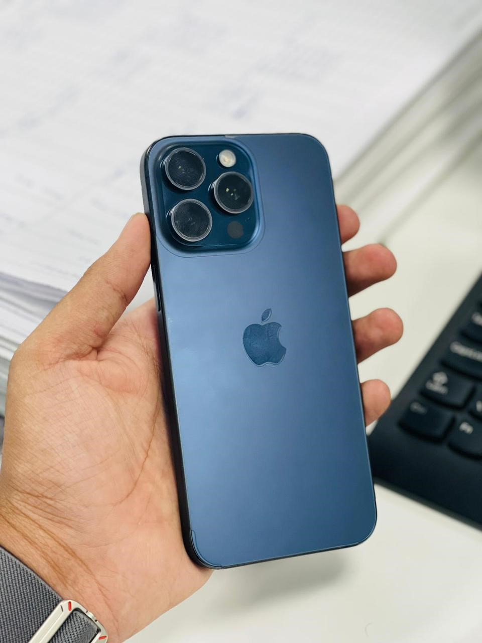 Iphone 15Pro Max Blue 512GB 89% battery - Image 1