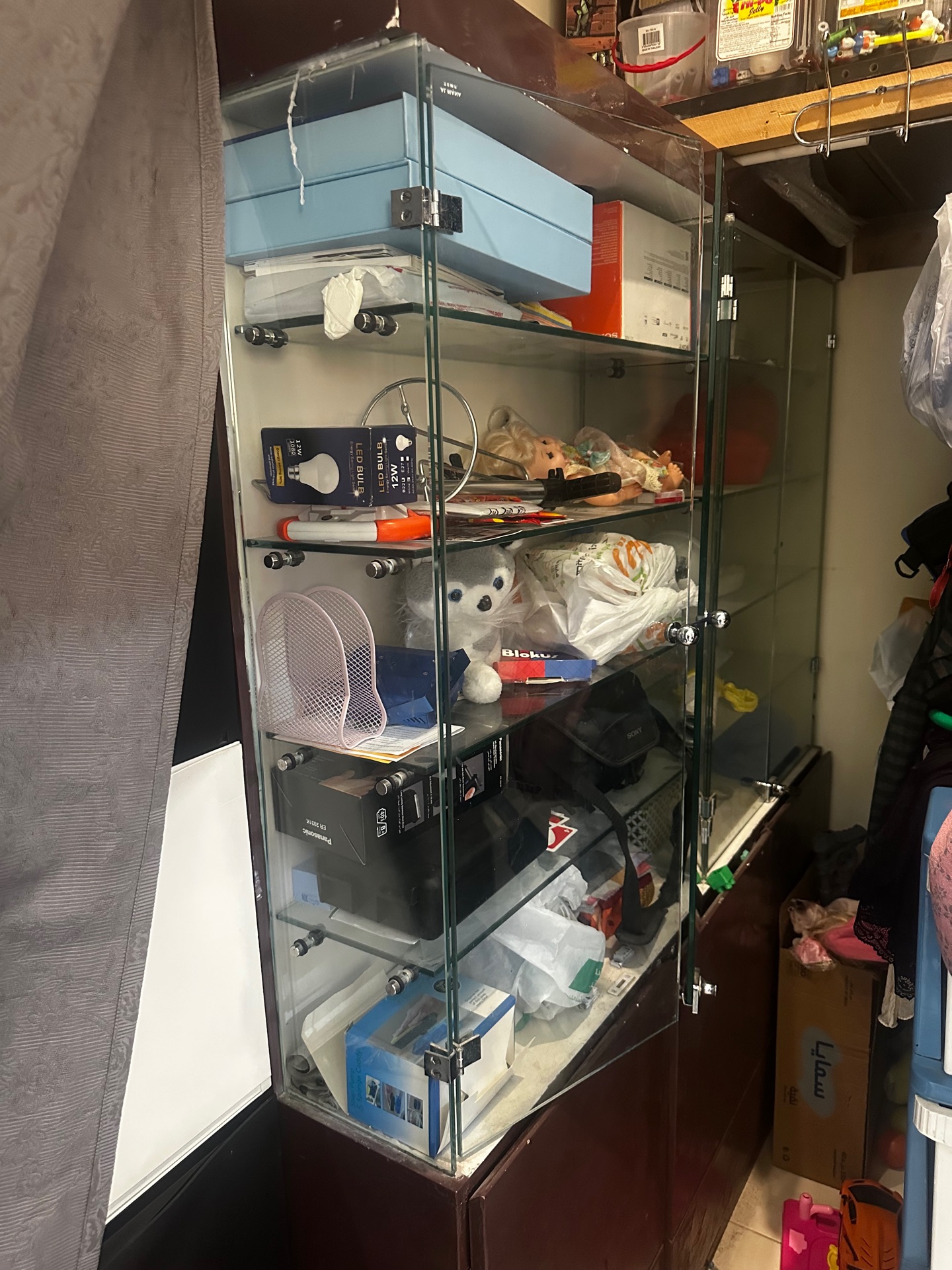 Glass Storage Shelving Unit Alkhor. - Image 1