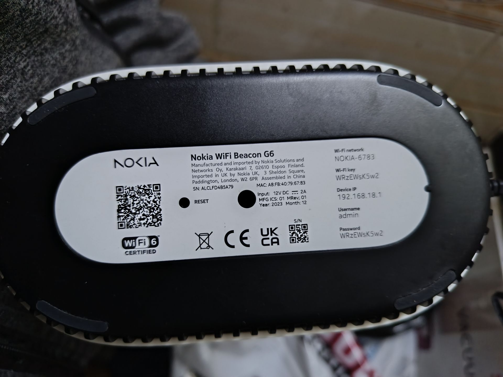80 Riyal fixed price Nokia G6 router  - Image 2