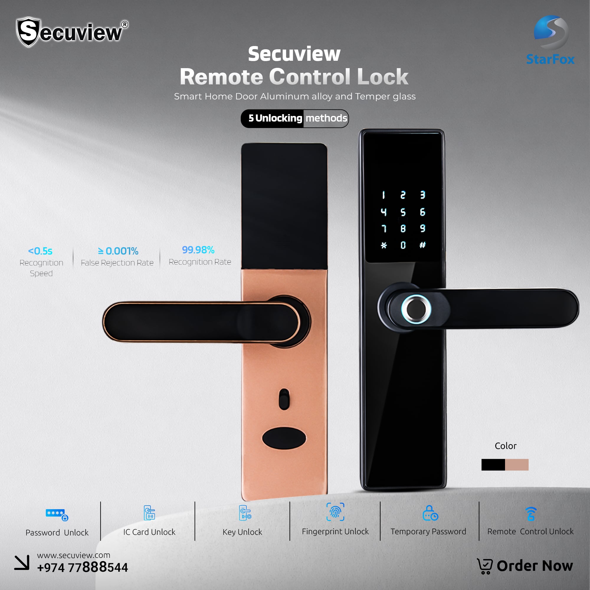 Secuview Smart Home Door Lock with Remote Control - Image 1